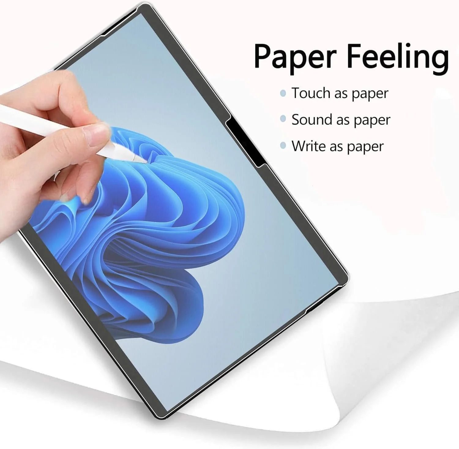 محافظ صفحه نمایش Adeway [بسته 2 عددی] برای Microsoft Surface Pro 11 (2024)/Pro 10 /Pro 9/ Pro 8/X، 13 اینچ، نصب آسان، ضد انعکاس، حس نوشتن روی کاغذ - مات