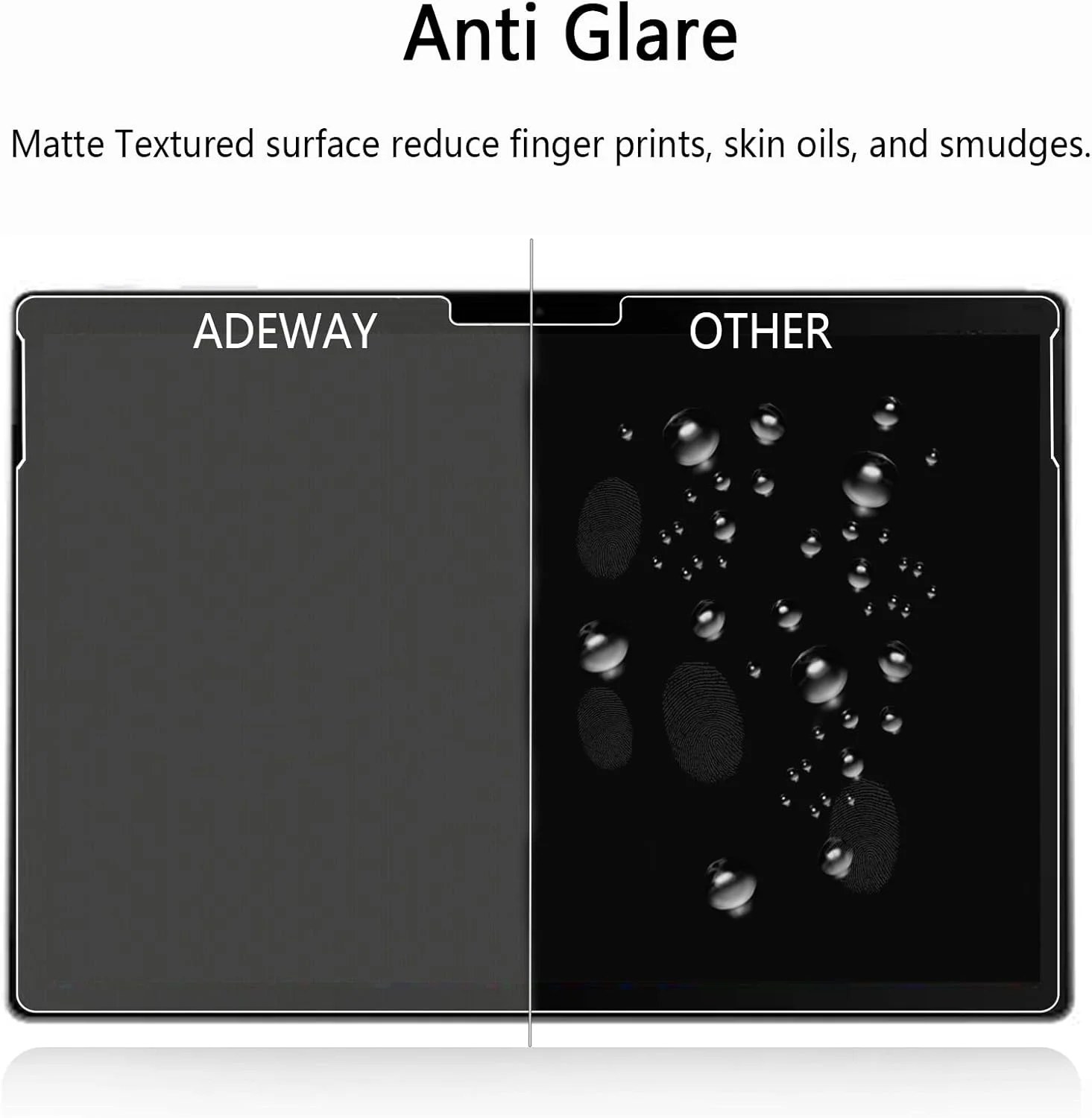 محافظ صفحه نمایش Adeway [بسته 2 عددی] برای Microsoft Surface Pro 11 (2024)/Pro 10 /Pro 9/ Pro 8/X، 13 اینچ، نصب آسان، ضد انعکاس، حس نوشتن روی کاغذ - مات