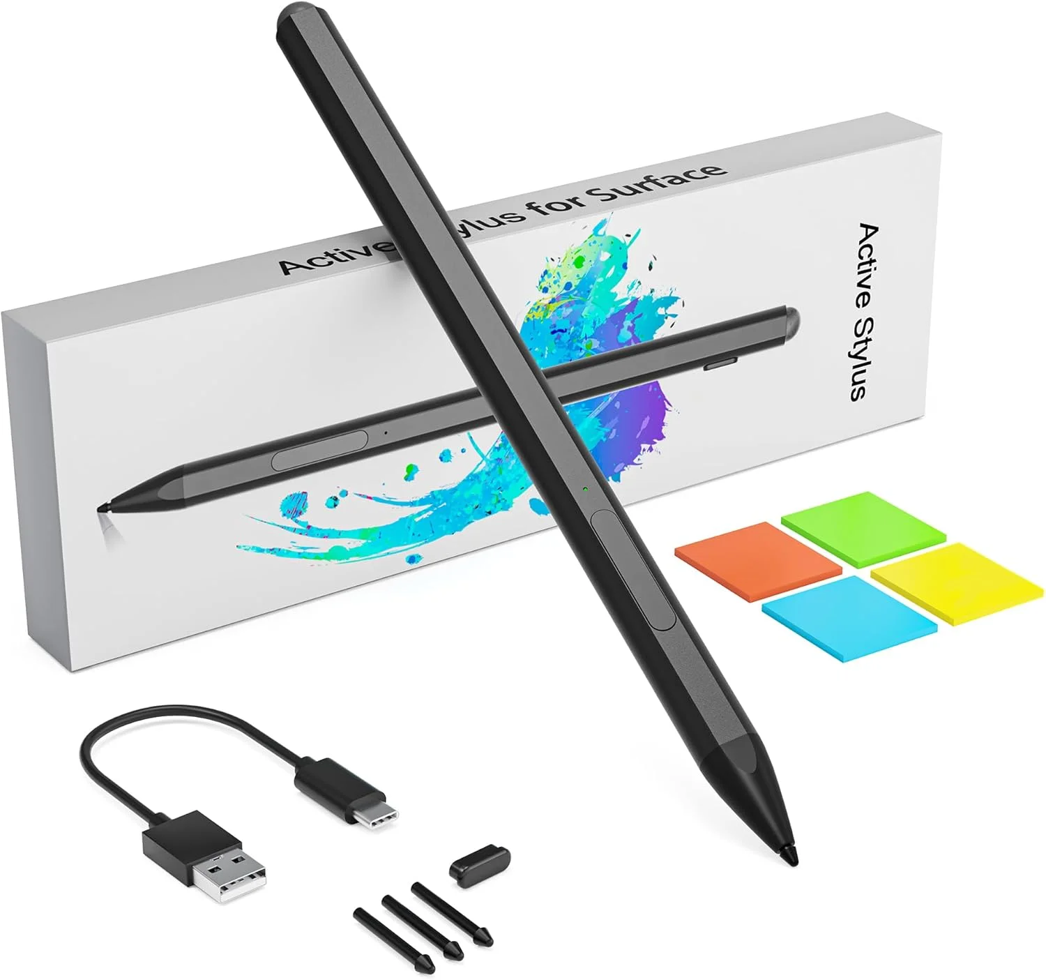 قلم مایکروسافت سرفیس - قلم استایلوس سرفیس پرو برای سرفیس پرو 11/9/10/8/X/7/6/5/4/3، شارژ سریع USB-C، قلم سرفیس پرو 11 Copilot برای سرفیس گو 2/3/4/بوک/لپتاپ/استودیو قلم مایکروسافت سرفیس - قلم استایلوس سرفیس پرو برای سرفیس پرو 11/9/10/8/X/7/6/5/4/3، شارژ سریع USB-C، قلم سرفیس پرو 11 Copilot برای سرفیس گو 2/3/4/بوک/لپتاپ/استودیو