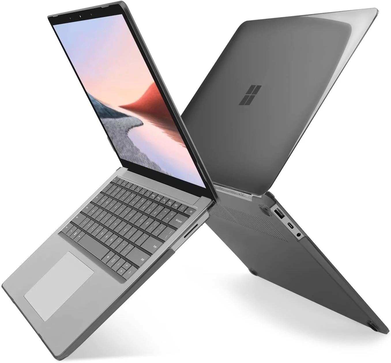 کاور محافظ لپ تاپ eWINNER سازگار با لپ تاپ 13.5 اینچی Microsoft Surface Laptop 5/4/3 مدل 2022 2021 2019 با کیبورد فلزی (مدل: 1951/1868) - کاور محافظ باریک و سخت (مشکی کریستالی) کاور محافظ لپ تاپ eWINNER سازگار با لپ تاپ 13.5 اینچی Microsoft Surface Laptop 5/4/3 مدل 2022 2021 2019 با کیبورد فلزی (مدل: 1951/1868) - کاور محافظ باریک و سخت (مشکی کریستالی)