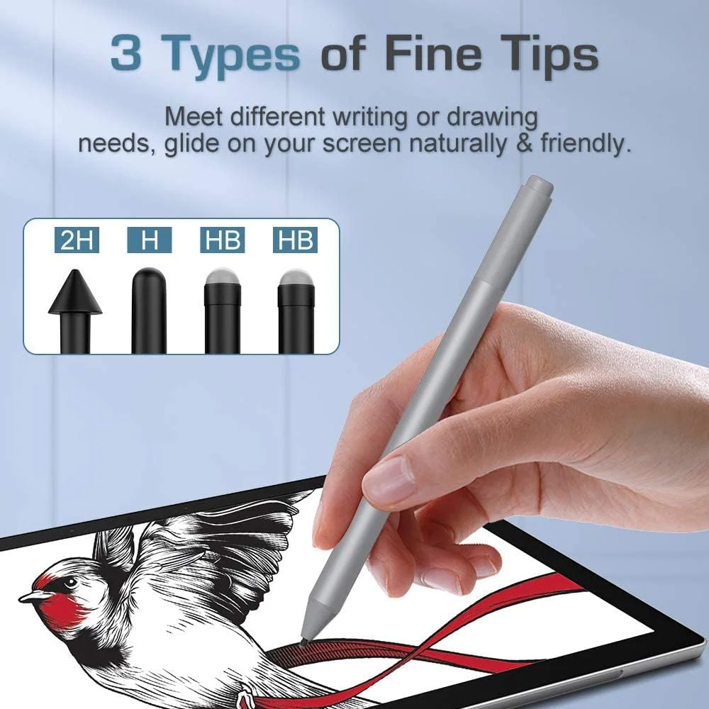 ست نوک قلم Excefore برای قلم Surface، کیت جایگزین نوک 2H H HB B برای Microsoft Surface Pro 9 8 7 6 5 4 Series/Surface Book 1 2 / New Surface Pro/Surface Go/Surface Laptop Touch Stylus Pen ست نوک قلم Excefore برای قلم Surface، کیت جایگزین نوک 2H H HB B برای Microsoft Surface Pro 9 8 7 6 5 4 Series/Surface Book 1 2 / New Surface Pro/Surface Go/Surface Laptop Touch Stylus Pen