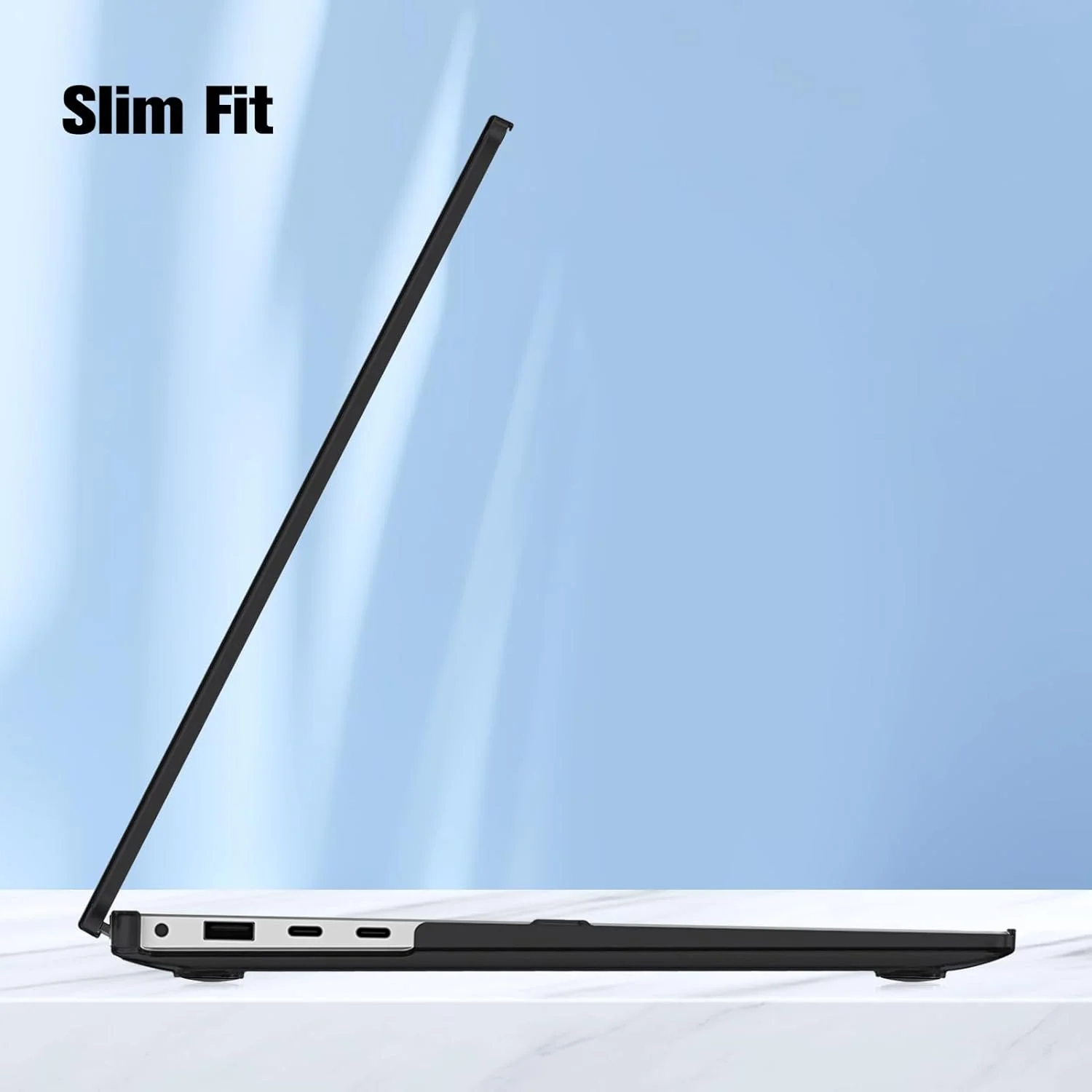 کاور محافظ Fintie برای لپ تاپ 13.8 اینچی Microsoft Surface Laptop 7 مدل 2024 (مدل: 2036) - کاور مات باریک و سخت (مشکی مات)