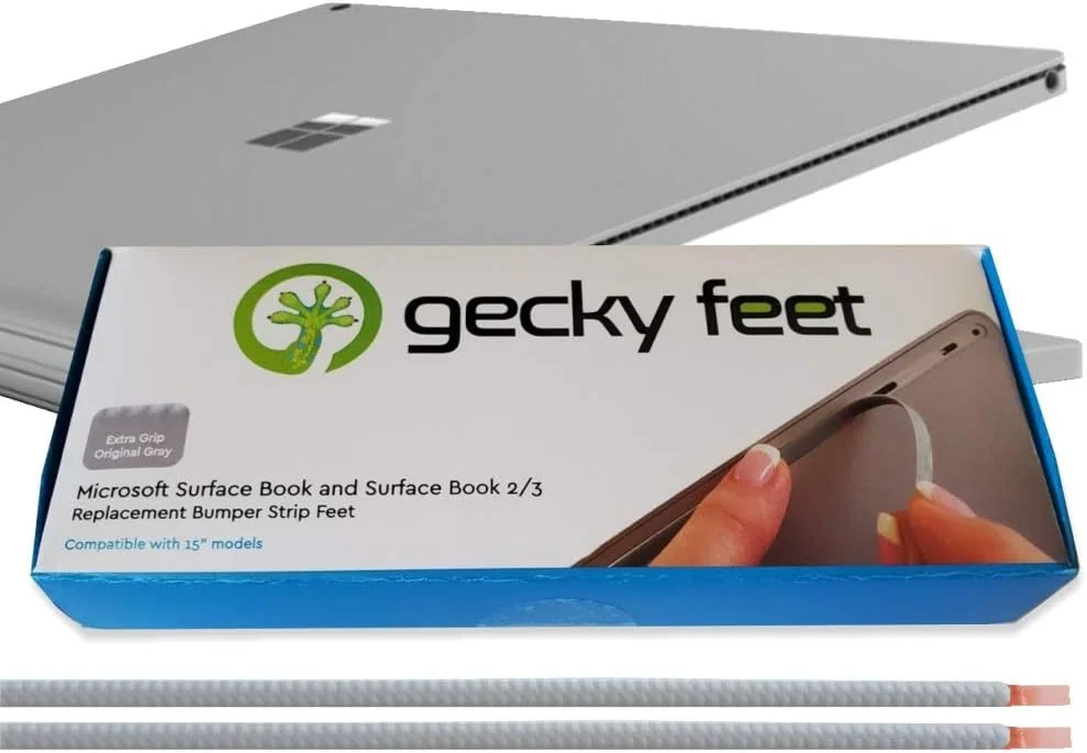 نوار ضربه گیر زیرین جایگزین برای مایکروسافت Surface Book (گریپ اضافی خاکستری - 15)