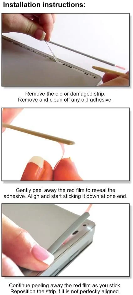 نوار ضربه گیر زیرین جایگزین برای مایکروسافت Surface Book (گریپ اضافی خاکستری - 15) نوار ضربه گیر زیرین جایگزین برای مایکروسافت Surface Book (گریپ اضافی خاکستری - 15)