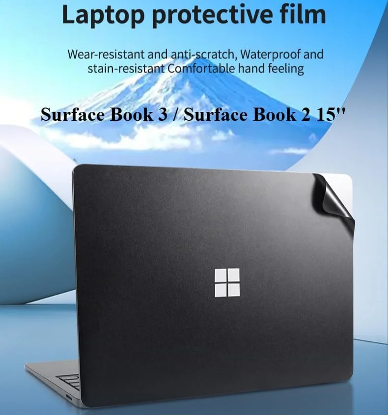 روکش برچسب لپ تاپ Gruattreay سازگار با سرفیس بوک 3 / سرفیس بوک 2 پانزده اینچی، برچسب ضد خش، فیلم سه طرفه نوت بوک (مشکی کربنی) روکش برچسب لپ تاپ Gruattreay سازگار با سرفیس بوک 3 / سرفیس بوک 2 پانزده اینچی، برچسب ضد خش، فیلم سه طرفه نوت بوک (مشکی کربنی)