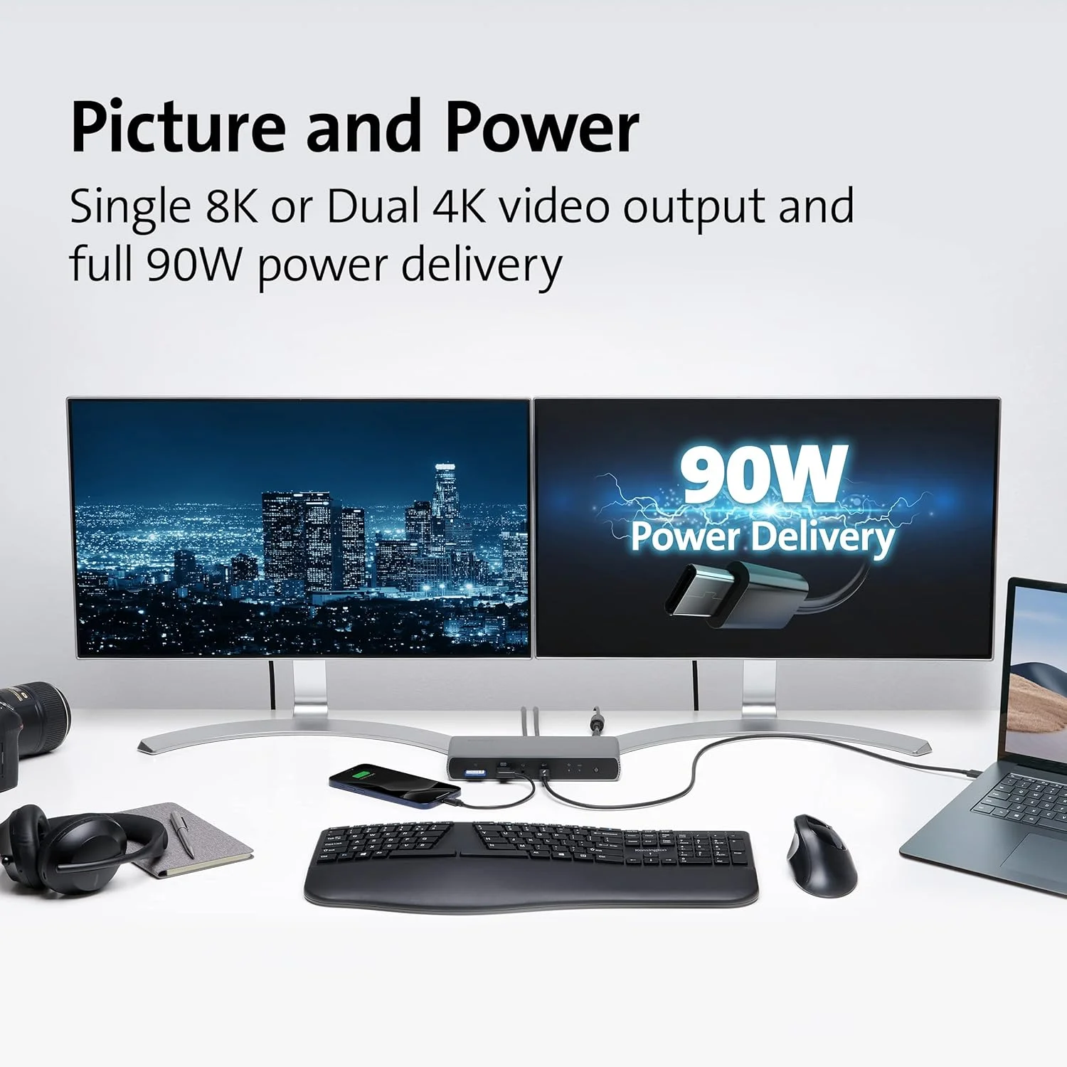 داک استیشن کنزینگتون SD5750T تاندربولت 4 برای مایکروسافت سرفیس پرو 8 و سرفیس لپ تاپ استودیو (K37899NA)، خاکستری داک استیشن کنزینگتون SD5750T تاندربولت 4 برای مایکروسافت سرفیس پرو 8 و سرفیس لپ تاپ استودیو (K37899NA)، خاکستری