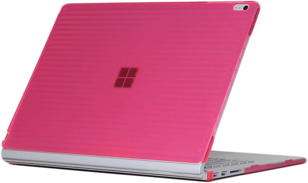 کاور سخت ام‌کاور برای کامپیوتر مایکروسافت سرفیس بوک ۱ و ۲ (صفحه نمایش ۱۳.۵ اینچ، صورتی)