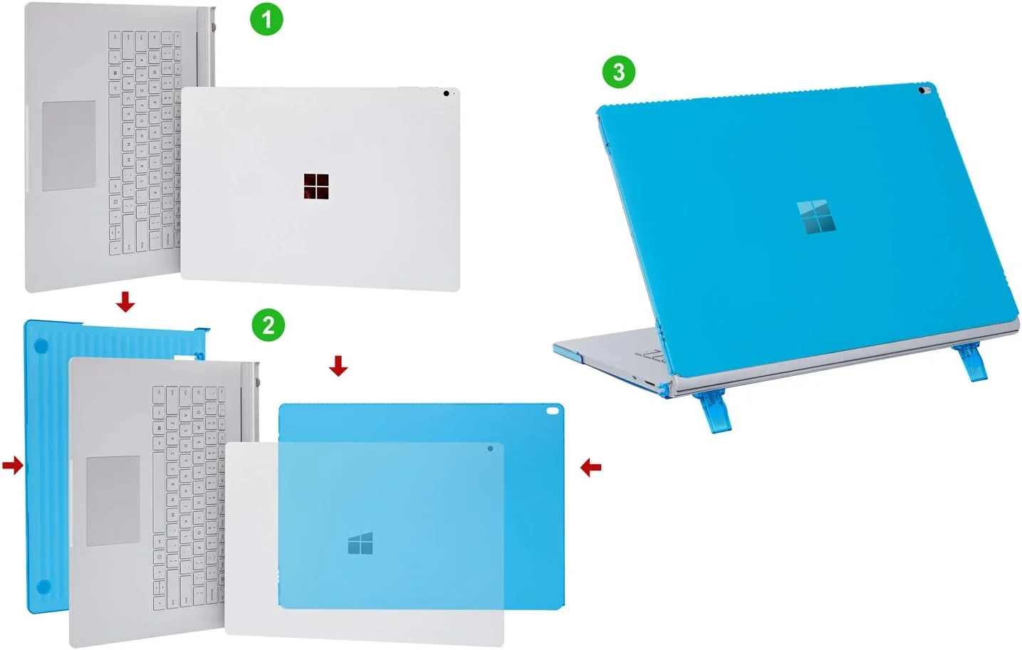 کاور سخت امکاور برای کامپیوتر مایکروسافت سرفیس بوک ۱ و ۲ (صفحه نمایش ۱۳.۵ اینچ، صورتی) کاور سخت امکاور برای کامپیوتر مایکروسافت سرفیس بوک ۱ و ۲ (صفحه نمایش ۱۳.۵ اینچ، صورتی)