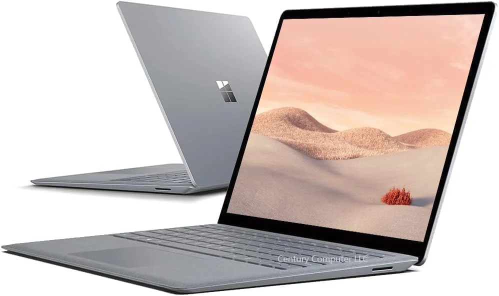 لپ تاپ تبلت مایکروسافت Surface Laptop 2، صفحه لمسی 13.5 اینچی (2256x1504)، پردازنده Intel Core i7 نسل هشتم 8650U 1.90GHz، رم 16 گیگابایتی DDR4، حافظه SSD 512 گیگابایتی، کیبورد با نور پس زمینه، دوربین، نقره ای، ویندوز 10 پرو (بازسازی شده)