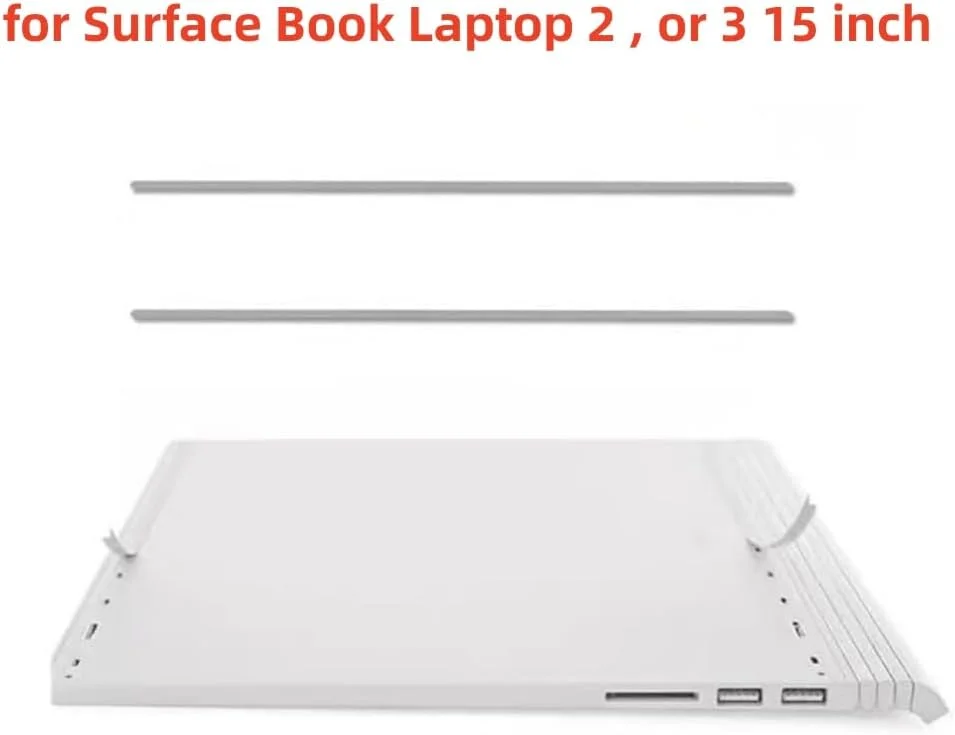 نوار لاستیکی پایه لپ تاپ جایگزین برای مایکروسافت سرفیس بوک لپ تاپ 2 یا 3 15 اینچ برای کیس زیرین لپ تاپ، نوار لاستیکی ضربه گیر سیلیکونی ضد لغزش نوار لاستیکی پایه لپ تاپ جایگزین برای مایکروسافت سرفیس بوک لپ تاپ 2 یا 3 15 اینچ برای کیس زیرین لپ تاپ، نوار لاستیکی ضربه گیر سیلیکونی ضد لغزش