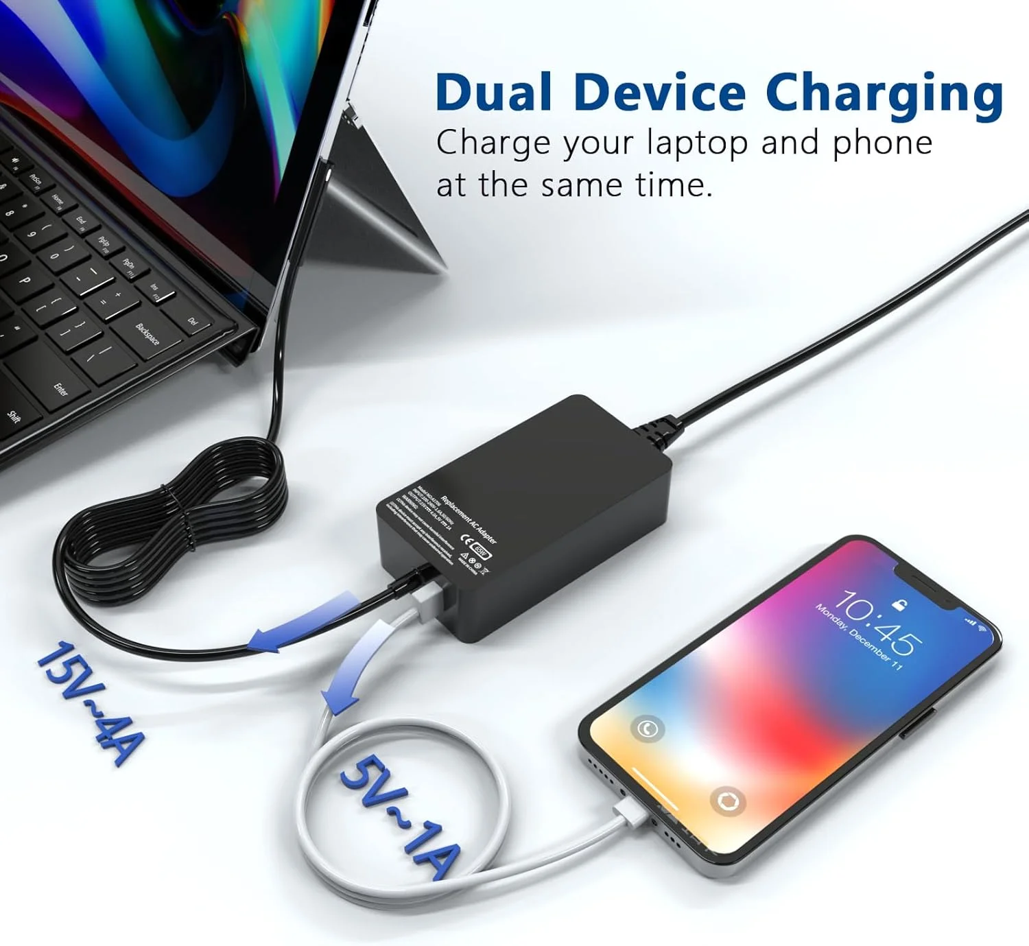 شارژر 65 واتی Ruilezyo Surface Pro مناسب برای Microsoft Surface Pro 3/4/5/6/7/8/X، لپتاپ/تبلت Surface Book، مناسب برای مدلهای 1706 1800 1625، سازگار با 65W-44W-36W-24W شارژر 65 واتی Ruilezyo Surface Pro مناسب برای Microsoft Surface Pro 3/4/5/6/7/8/X، لپتاپ/تبلت Surface Book، مناسب برای مدلهای 1706 1800 1625، سازگار با 65W-44W-36W-24W