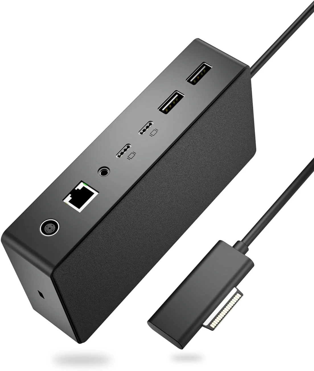 داک استیشن Surface 2 با منبع تغذیه 199 واتی، پورت نمایشگر Type-C 4K*2، انتقال داده USBA*2/Type C*2، اترنت 1G، سازگار با لپ تاپ Surface، Surface Go، Pro 9/8، Book 3/2 داک استیشن Surface 2 با منبع تغذیه 199 واتی، پورت نمایشگر Type-C 4K*2، انتقال داده USBA*2/Type C*2، اترنت 1G، سازگار با لپ تاپ Surface، Surface Go، Pro 9/8، Book 3/2