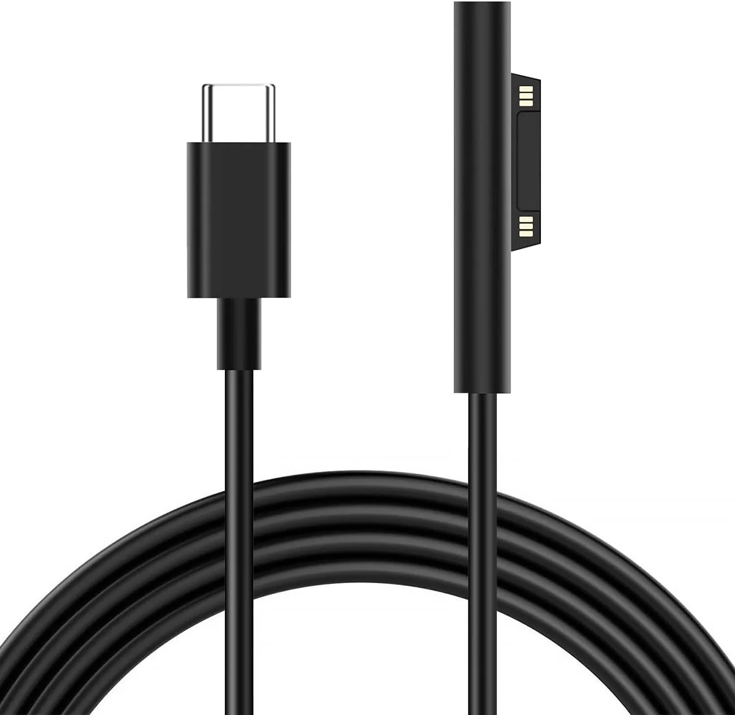 کابل USB-C به سرفیس، شارژ سریع 65 واتی PD، USB-C مغناطیسی سرفیس 15V3A، شارژ Type C برای سرفیس لپ تاپ 3/2/1، مایکروسافت پرو 7/6/5/4، گو، سرفیس بوک کابل USB-C به سرفیس، شارژ سریع 65 واتی PD، USB-C مغناطیسی سرفیس 15V3A، شارژ Type C برای سرفیس لپ تاپ 3/2/1، مایکروسافت پرو 7/6/5/4، گو، سرفیس بوک