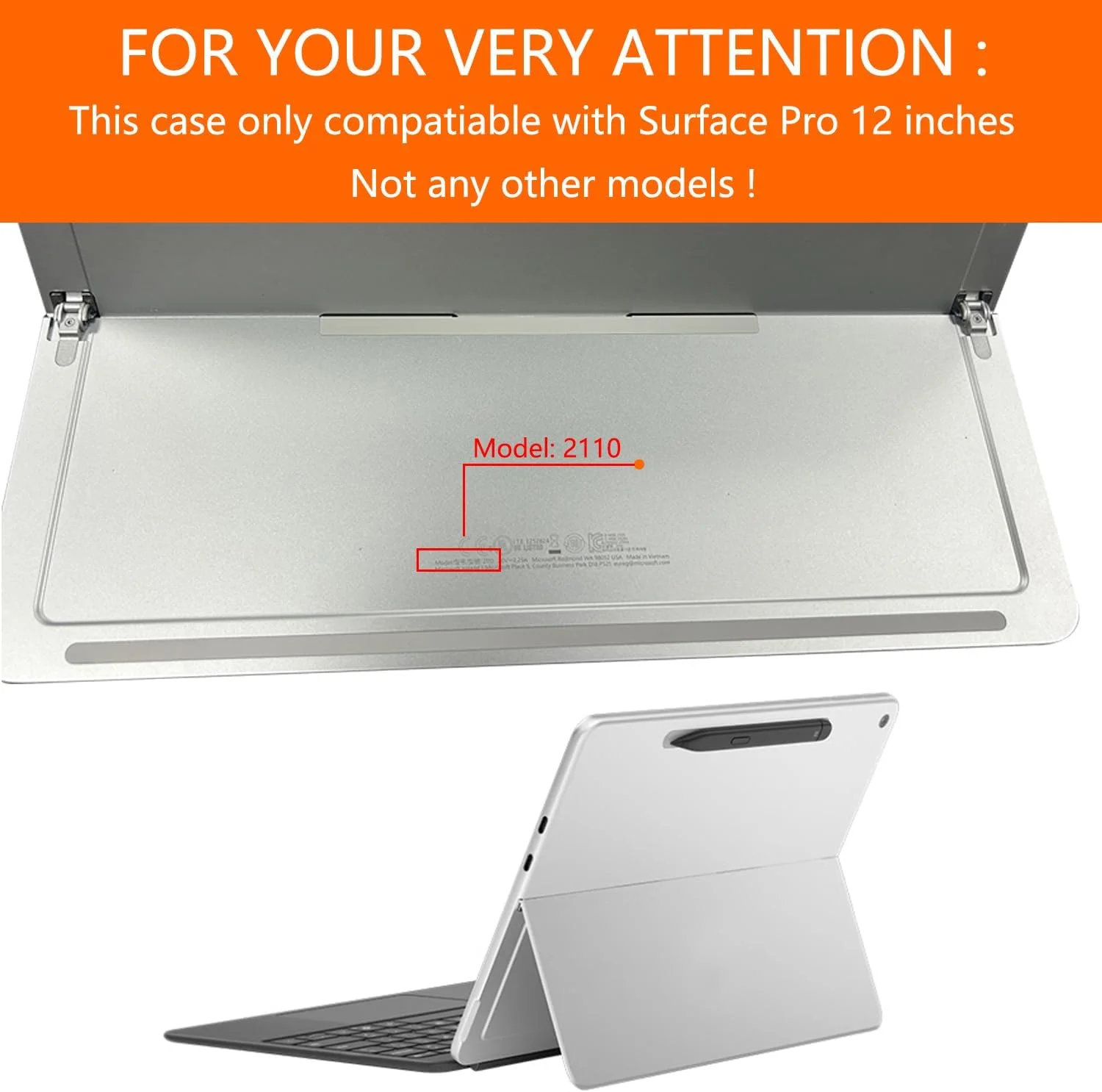 کاور محافظتی xisiciao برای مایکروسافت Surface Pro 12 اینچ نسخه اول 2025، سازگار با کاور کیبورد، طراحی بسیار نازک و سبک با قابلیت دفع حرارت (مشکی) کاور محافظتی xisiciao برای مایکروسافت Surface Pro 12 اینچ نسخه اول 2025، سازگار با کاور کیبورد، طراحی بسیار نازک و سبک با قابلیت دفع حرارت (مشکی)