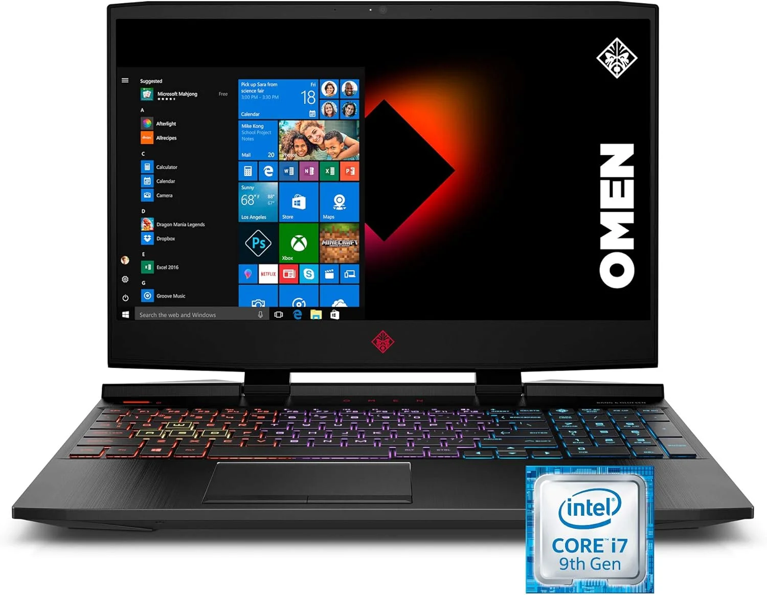 لپ تاپ گیمینگ 15 اینچی HP OMEN مدل 2019، پردازنده نسل نهم Intel i7-9750H، کارت گرافیک NVIDIA GeForce RTX 2070 با Max-Q (8 گیگابایت)، 16 گیگابایت رم، 512 گیگابایت حافظه SSD، آماده واقعیت مجازی، Windows 10 Home (15-dc1060nr، مشکی سایه) لپ تاپ گیمینگ 15 اینچی HP OMEN مدل 2019، پردازنده نسل نهم Intel i7-9750H، کارت گرافیک NVIDIA GeForce RTX 2070 با Max-Q (8 گیگابایت)، 16 گیگابایت رم، 512 گیگابایت حافظه SSD، آماده واقعیت مجازی، Windows 10 Home (15-dc1060nr، مشکی سایه)