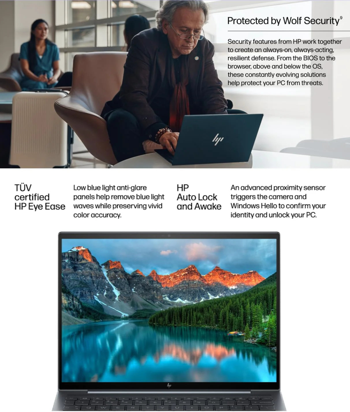 لپ تاپ باریک و سبک HP Dragonfly G4 با صفحه نمایش لمسی 13.5 اینچی WUXGA 400 Nits - Intel Evo Core i7-1355U - Thunderbolt4 – دارای نور پس زمینه - شاتر حفظ حریم خصوصی - 32 گیگابایت رم - Win11 Pro با HDMI (32 گیگابایت رم | 1 ترابایت PCIE SSD)