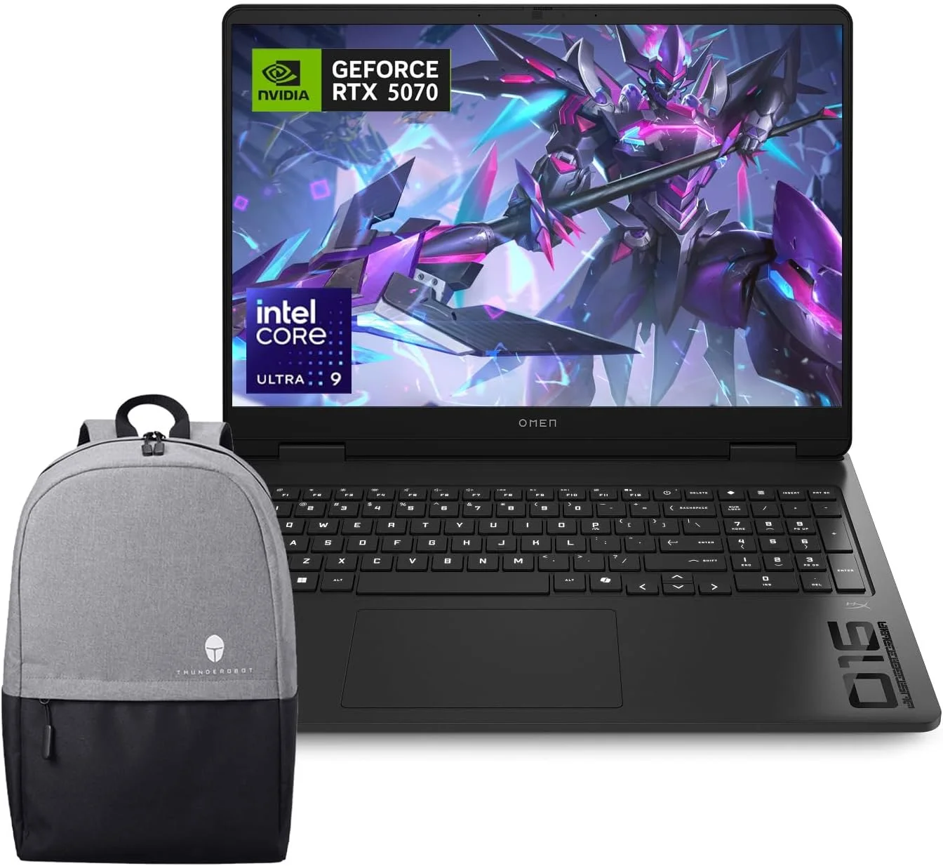 لپ تاپ گیمینگ فوق باریک HP OMEN 16 RTX 5070 Pro، صفحه نمایش 16 اینچی WQXGA 240 هرتز، Intel Ultra 9 285H (بهتر از Intel i9-14900)، NVIDIA RTX 5070، رم 64 گیگابایتی DDR5، اس اس دی 2 ترابایتی، همراه با کوله پشتی Thunderobot 17.3 Gen 4