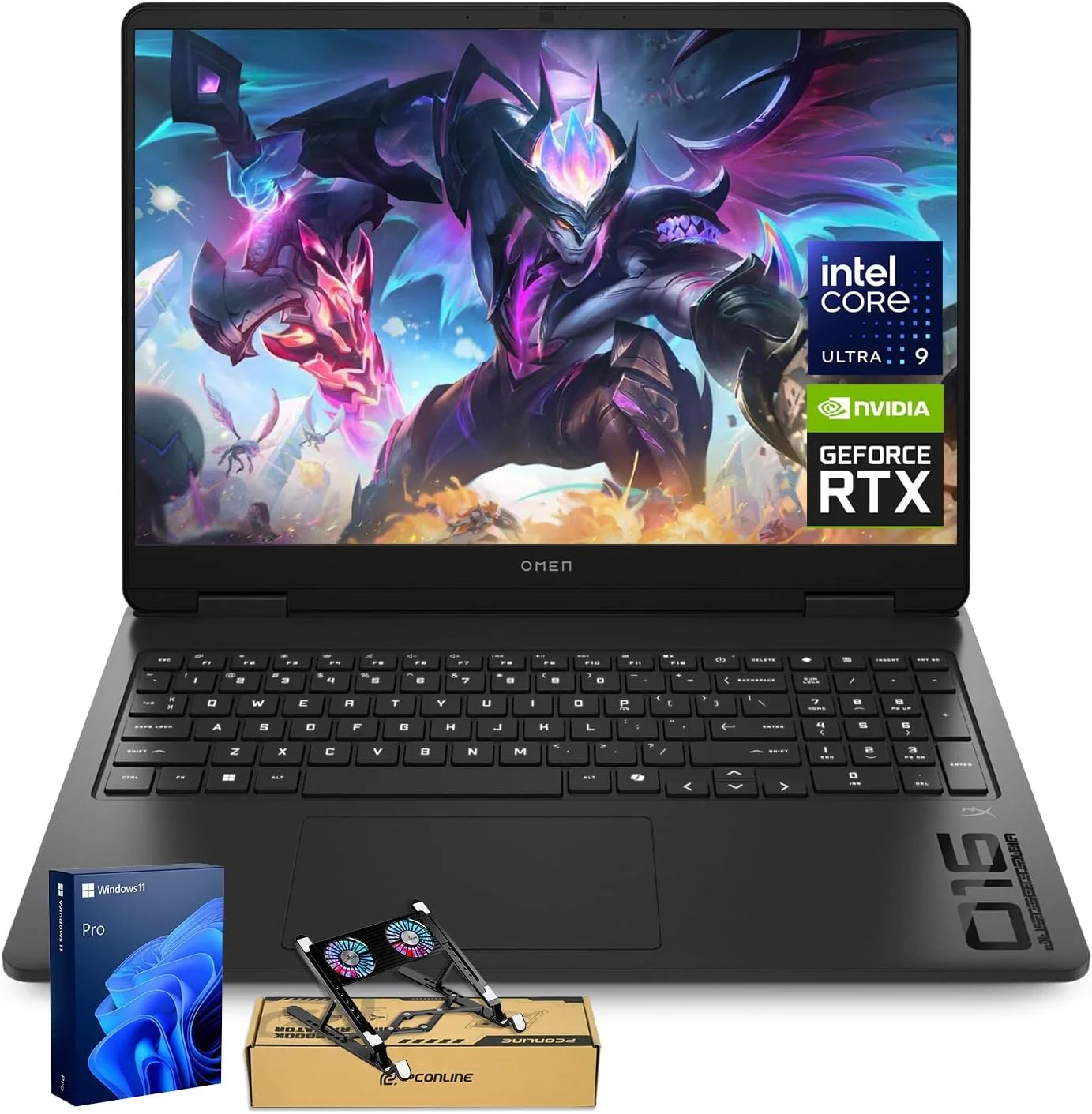 لپ تاپ گیمینگ فوق باریک HP OMEN 16 RTX 5060 مدل 2025 Pro، صفحه نمایش 16 اینچی FHD+ 144Hz، پردازنده Intel Ultra 9 285H (برتر از Intel i9-14900)، کارت گرافیک NVIDIA RTX 5060، رم 64GB DDR5، حافظه SSD 2TB، به همراه کوله پشتی Thunderobot 17.3 Gen 4 لپ تاپ گیمینگ فوق باریک HP OMEN 16 RTX 5060 مدل 2025 Pro، صفحه نمایش 16 اینچی FHD+ 144Hz، پردازنده Intel Ultra 9 285H (برتر از Intel i9-14900)، کارت گرافیک NVIDIA RTX 5060، رم 64GB DDR5، حافظه SSD 2TB، به همراه کوله پشتی Thunderobot 17.3 Gen 4