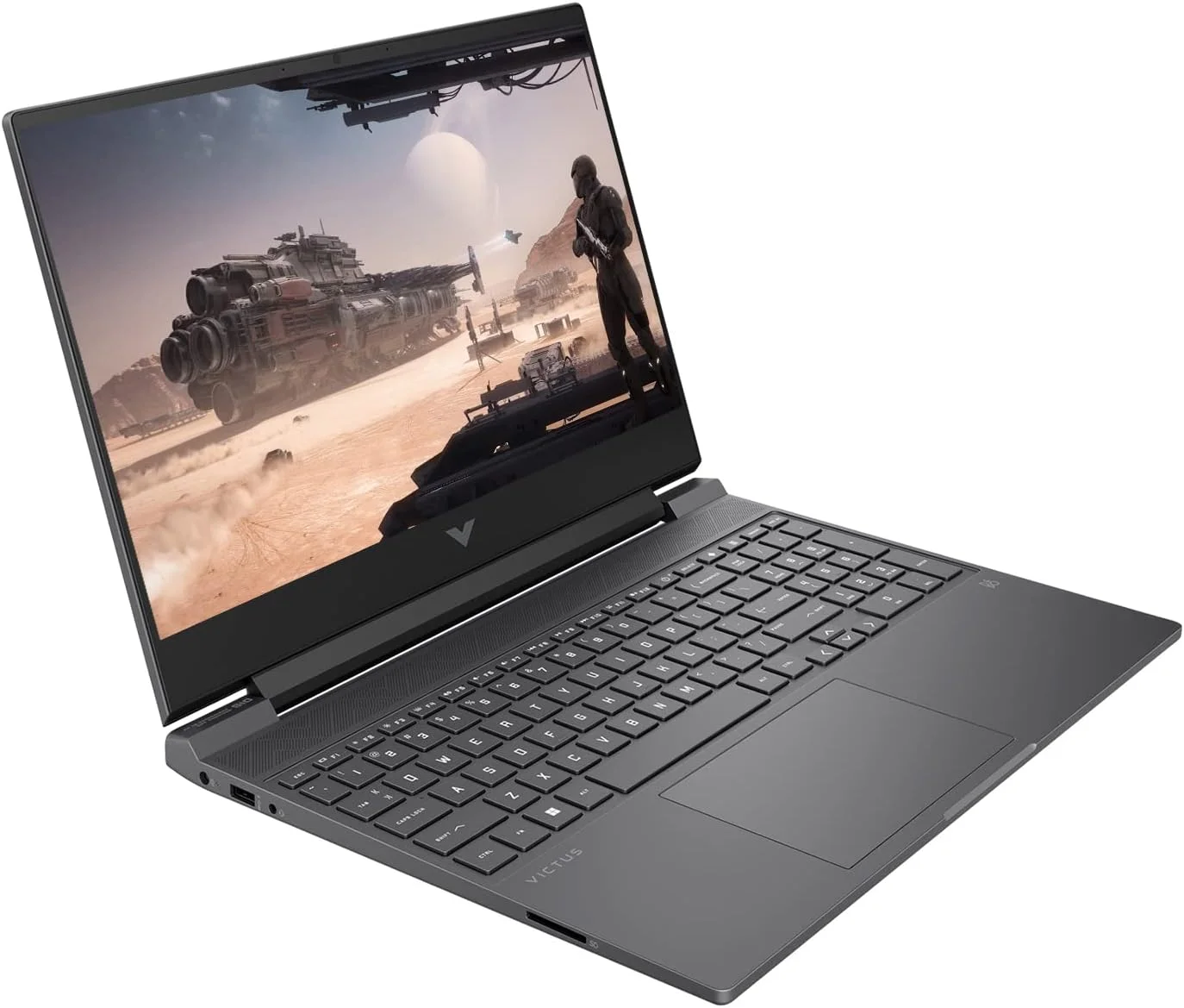 لپ تاپ گیمینگ جدید HP Victus با صفحه نمایش 15.6 اینچی FHD 144 هرتز، پردازنده Intel Core i5-12450H، کارت گرافیک NVIDIA GeForce GTX 1650، رم 16 گیگابایتی، حافظه SSD 1 ترابایتی، HDMI، کارت خوان SD، کیبورد با نور پس زمینه، Wi-Fi 6، Windows 11 Home