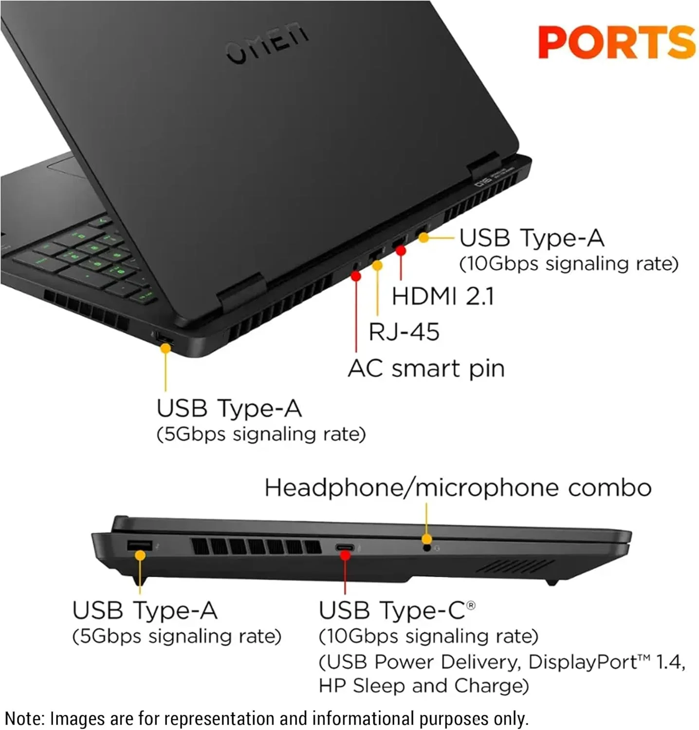 لپ تاپ گیمینگ HP OMEN 16، پردازنده Intel Ultra 9-285H، رم 64 گیگابایتی DDR5، حافظه SSD 4 ترابایتی PCIe، نمایشگر 16 اینچی WQXGA (2560x1600) 240 هرتز، کارت گرافیک Nvidia G-Force RTX 5070، کیبورد با نور پس زمینه RGB، ویندوز 11 پرو، مشکی سایه