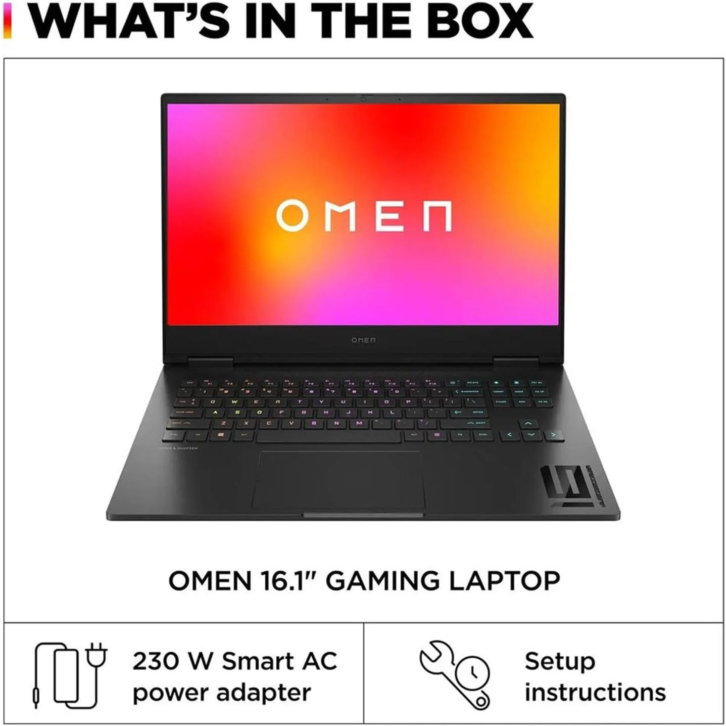 لپ تاپ گیمینگ HP OMEN - صفحه نمایش 16.1 اینچی Full HD با نرخ 165 هرتز - پردازنده Intel® Core™ i7-13620H - حافظه 16 گیگابایتی DDR5 - کارت گرافیک NVIDIA GeForce RTX 4060 با حافظه 1 ترابایتی SSD - مشکی سایه