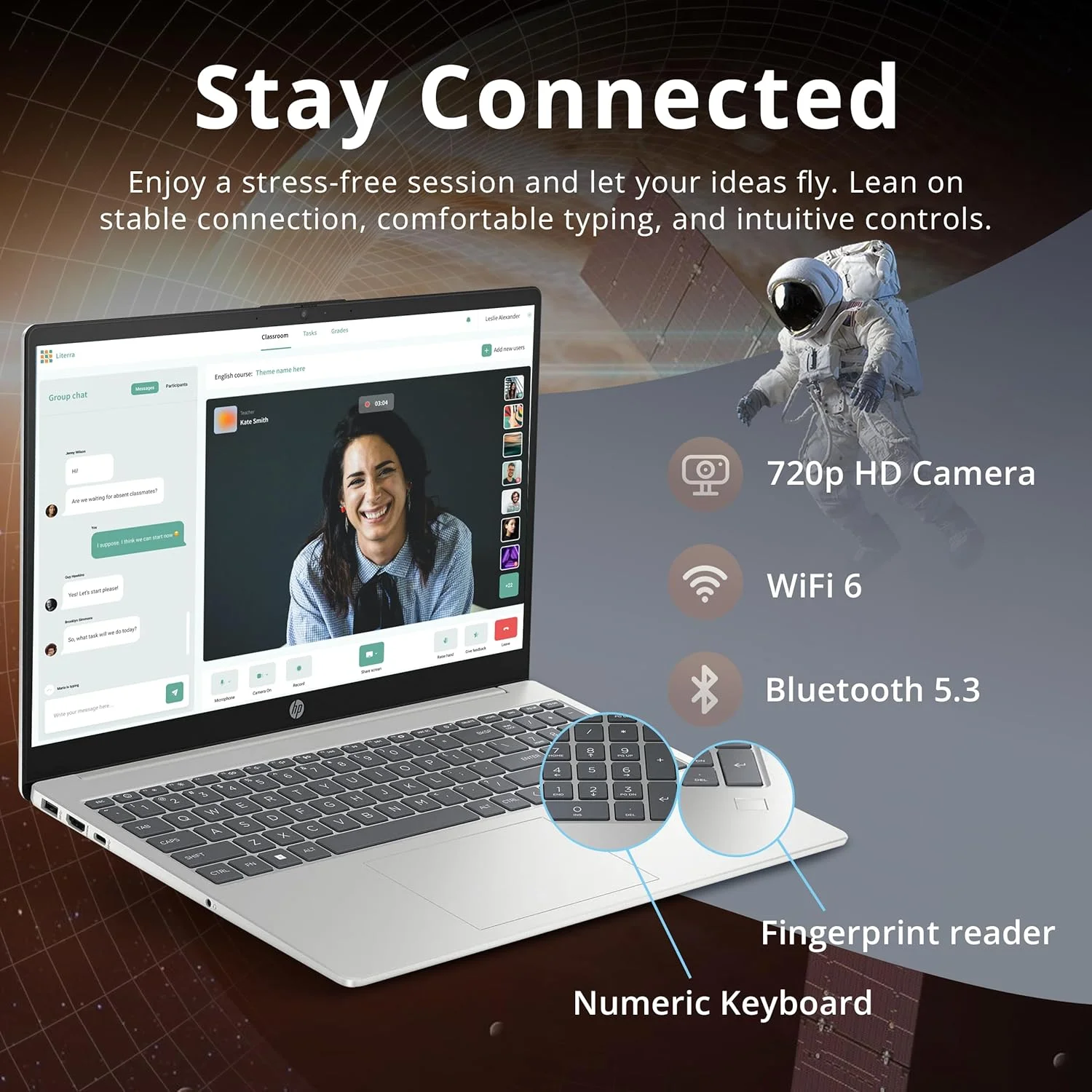 لپ تاپ 15.6 اینچی اچ پی پاویلیون با کیفیت FHD، پردازنده Intel i3-N305، رم 32 گیگابایتی، 1.16 ترابایت حافظه (1 ترابایت SSD + 160 گیگابایت داک استیشن)، گرافیک Intel UHD، حسگر اثر انگشت، صفحه کلید اعداد، وب کم، وای فای 6، نقره ای، ویندوز 11 لپ تاپ 15.6 اینچی اچ پی پاویلیون با کیفیت FHD، پردازنده Intel i3-N305، رم 32 گیگابایتی، 1.16 ترابایت حافظه (1 ترابایت SSD + 160 گیگابایت داک استیشن)، گرافیک Intel UHD، حسگر اثر انگشت، صفحه کلید اعداد، وب کم، وای فای 6، نقره ای، ویندوز 11