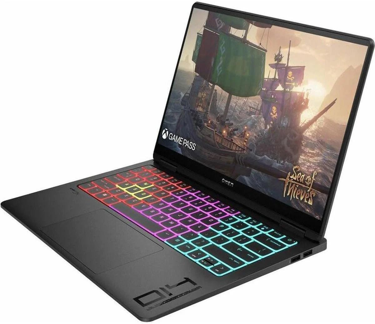 لپ تاپ گیمینگ HP OMEN Transcend 14-fb0761nr با صفحه نمایش 14 اینچی 2.8K 120Hz OLED، پردازنده Intel Core Ultra 7 155H 1.4GHz، رم 16GB، حافظه SSD 1TB، کارت گرافیک NVIDIA GeForce RTX 4060 8GB و ویندوز 11 نسخه Home، رنگ Shadow Black لپ تاپ گیمینگ HP OMEN Transcend 14-fb0761nr با صفحه نمایش 14 اینچی 2.8K 120Hz OLED، پردازنده Intel Core Ultra 7 155H 1.4GHz، رم 16GB، حافظه SSD 1TB، کارت گرافیک NVIDIA GeForce RTX 4060 8GB و ویندوز 11 نسخه Home، رنگ Shadow Black