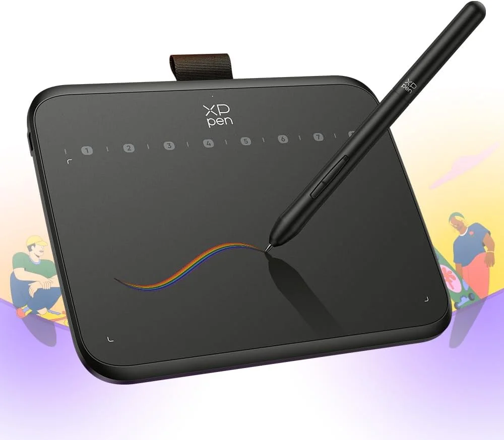 تبلت طراحی XP-PEN Deco 640 با 16384 سطح حساسیت فشار، قلم بدون باتری، پد طراحی OSU 6*4 اینچی، تبلت گرافیکی برای طراحی دیجیتال، آموزش، طراحی، ویرایش کار برای کامپیوتر، مک، اندروید
