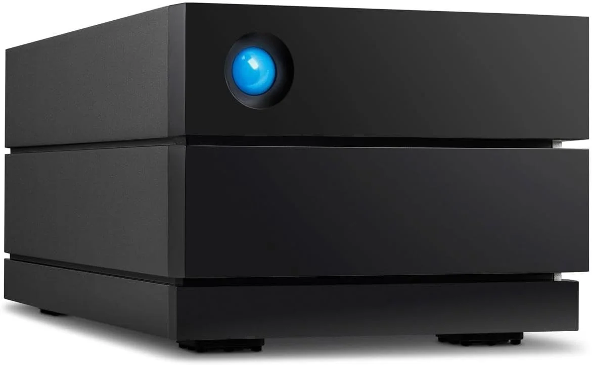 هارد دیسک اکسترنال رومیزی LaCie 2big RAID با ظرفیت 8 ترابایت مدل STHJ8000800 برای کامپیوترهای رومیزی Mac/PC، با قابلیت افزونگی داده، سایز 3.5 اینچ و ظرفیت 8000 گیگابایت - مشکی