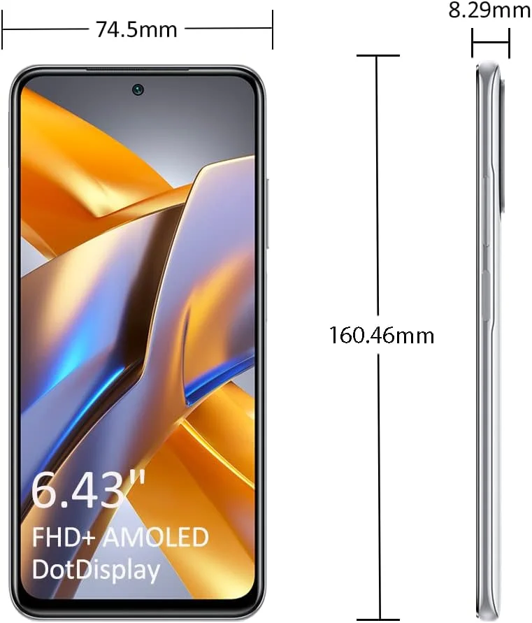 شیائومی پوکو M5s آبی 6 گیگابایت رم، 128 گیگابایت حافظه 6.43 اینچ FHD+ AMOLED DotDisplay دوربین چهارگانه 64 مگاپیکسلی هوش مصنوعی MediaTek Helio G95 پشتیبانی از شارژ سریع 33 واتی