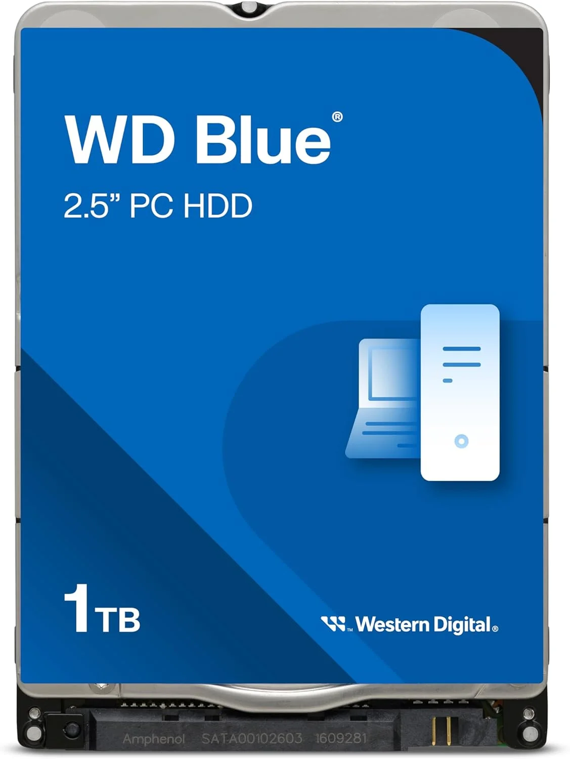هارد دیسک داخلی 1 ترابایتی WD Blue موبایل 2.5 اینچی، کلاس 5400 دور در دقیقه، SATA 6 گیگابیت بر ثانیه، 128 مگابایت کش هارد دیسک داخلی 1 ترابایتی WD Blue موبایل 2.5 اینچی، کلاس 5400 دور در دقیقه، SATA 6 گیگابیت بر ثانیه، 128 مگابایت کش