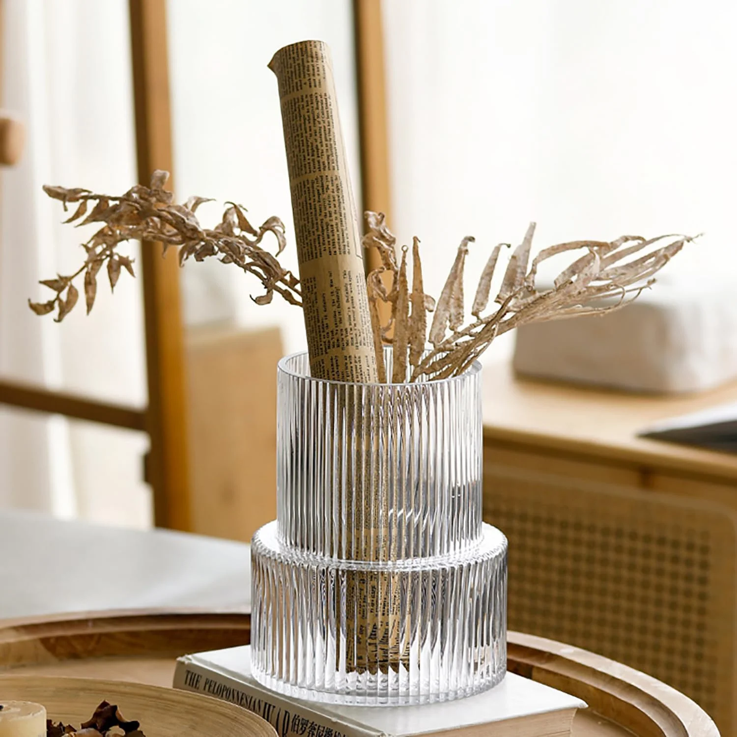 گلدان شیشه ای شفاف SPNOR، گلدان راه راه، گلدان شیشه ای شیاردار، گلدان گل، گلدان مدرن برای میز، گلدان شیشه ای راه راه برای اتاق نشیمن، میز غذاخوری، ورودی، شومینه، قفسه، عروسی، دفتر گلدان شیشه ای شفاف SPNOR، گلدان راه راه، گلدان شیشه ای شیاردار، گلدان گل، گلدان مدرن برای میز، گلدان شیشه ای راه راه برای اتاق نشیمن، میز غذاخوری، ورودی، شومینه، قفسه، عروسی، دفتر