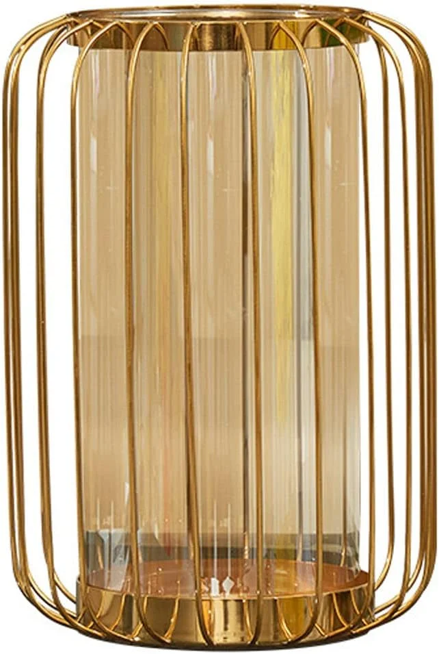 گلدان شیشه ای TAPIT با پایه فلزی، گلدان تزئینی هندسی طلایی مدرن، برای گل های مصنوعی، گیاهان هیدروپونیک برای میز، خانه، دفتر، عروسی، دکوراسیون مهمانی تعطیلات، هدیه (بزرگ) گلدان شیشه ای TAPIT با پایه فلزی، گلدان تزئینی هندسی طلایی مدرن، برای گل های مصنوعی، گیاهان هیدروپونیک برای میز، خانه، دفتر، عروسی، دکوراسیون مهمانی تعطیلات، هدیه (بزرگ)