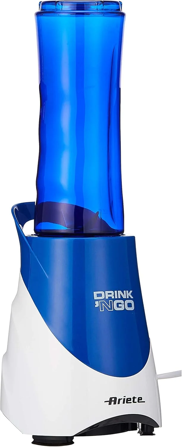 مخلوط کن آریته 563 مدل Drink N Go، 300 وات، سفید/آبی، 0.6 لیتر