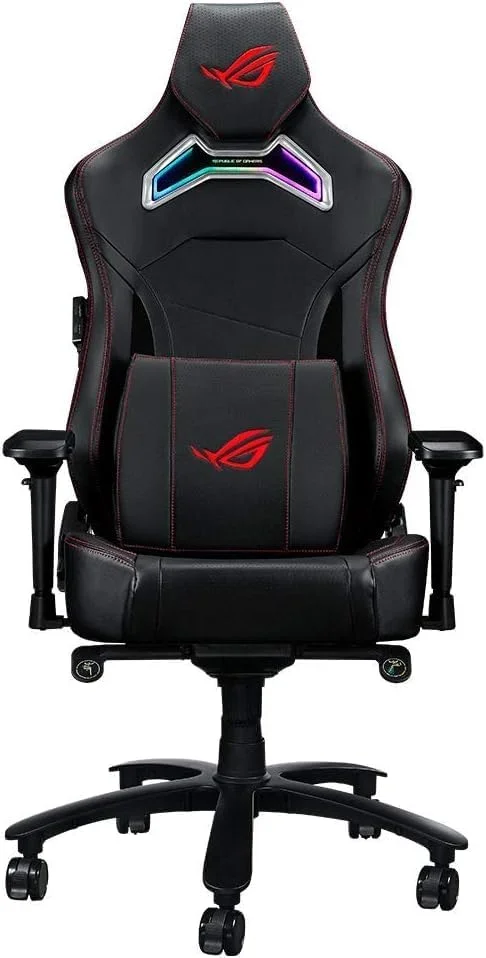 صندلی گیمینگ ایسوس ROG SL300C ROG Chariot RGB با پشتیبانی کمری مموری فوم، دسته های قابل تنظیم 4D، پشتی قابل تنظیم، جنس چرم مصنوعی تنفسی، چرخ های PU بادوام، نورپردازی یکپارچه Aura RGB صندلی گیمینگ ایسوس ROG SL300C ROG Chariot RGB با پشتیبانی کمری مموری فوم، دسته های قابل تنظیم 4D، پشتی قابل تنظیم، جنس چرم مصنوعی تنفسی، چرخ های PU بادوام، نورپردازی یکپارچه Aura RGB