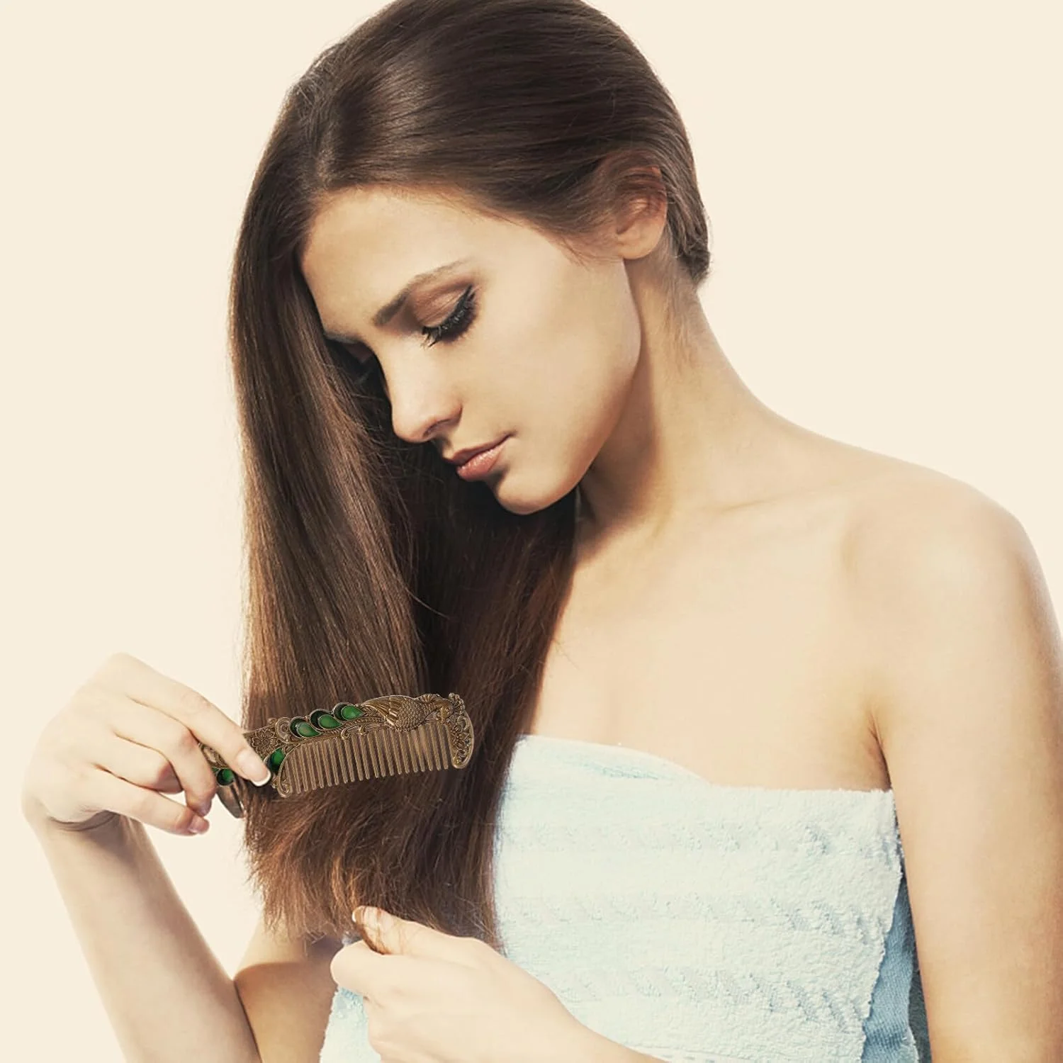 ست آینه دستی و برس مو عتیقه، ابزارهای آرایش مسافرتی شیک برای زنان و دختران، لوازم جانبی زیبایی قدیمی