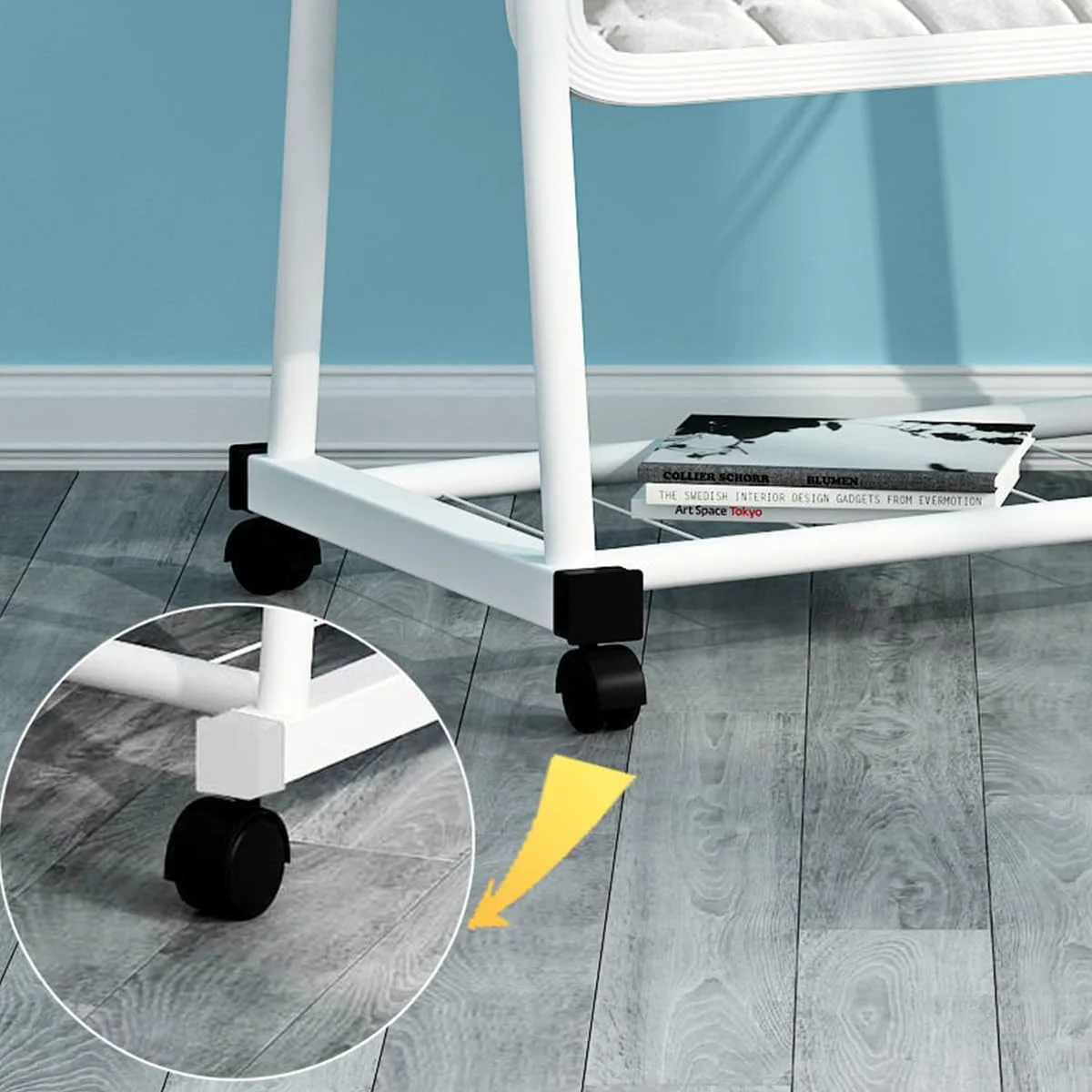 آینه قدی دکوراتیو با قاب فلزی، مناسب اتاق پرو (160X42.5X32.5 سانتی متر) (مشکی)