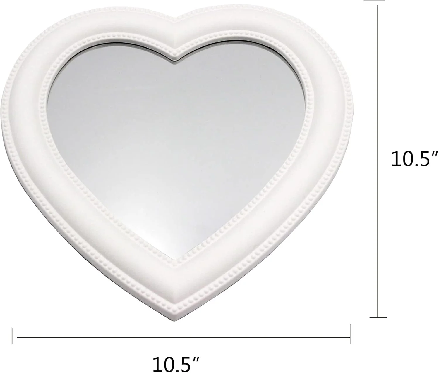 آینه آرایشی قلبی، آینه دیواری، آینه رومیزی، آینه اتاق خواب (سفید) آینه آرایشی قلبی، آینه دیواری، آینه رومیزی، آینه اتاق خواب (سفید)