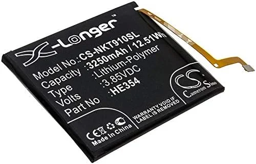 باتری جایگزین TollCor 3250mAh/3.85V برای نوکیا 9 PureView، TA-1082، TA-1087، P/N: HE354