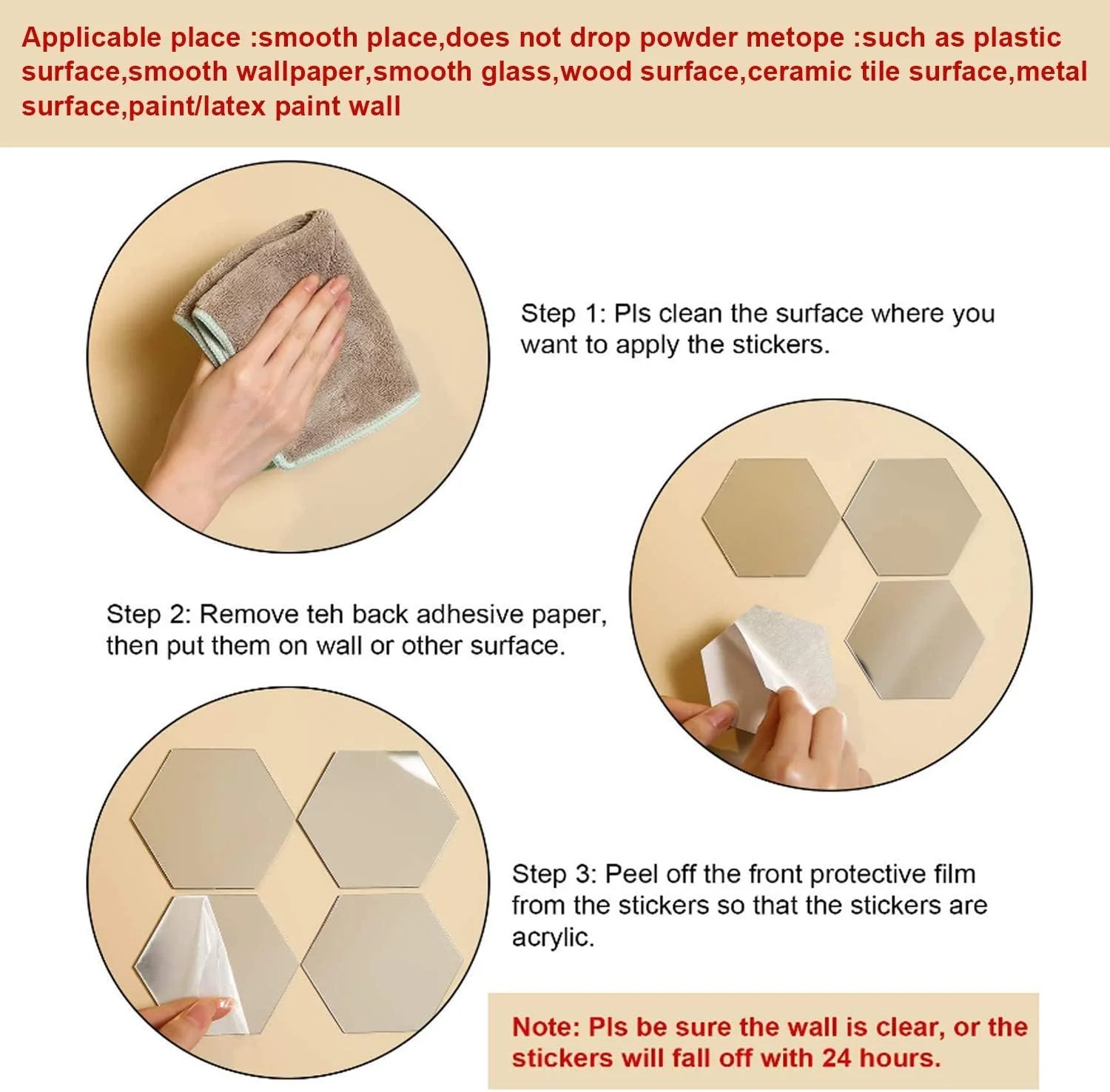 32 عدد استیکر دیواری آینه ای شش ضلعی، استیکرهای دیواری آینه ای اکریلیک، کاشی های آینه ای خود چسب اکریلیک DIY، استیکرهای تزئینی هنری دیواری برای دکوراسیون پس زمینه خانه، اتاق نشیمن و اتاق خواب (نقره ای) 32 عدد استیکر دیواری آینه ای شش ضلعی، استیکرهای دیواری آینه ای اکریلیک، کاشی های آینه ای خود چسب اکریلیک DIY، استیکرهای تزئینی هنری دیواری برای دکوراسیون پس زمینه خانه، اتاق نشیمن و اتاق خواب (نقره ای)