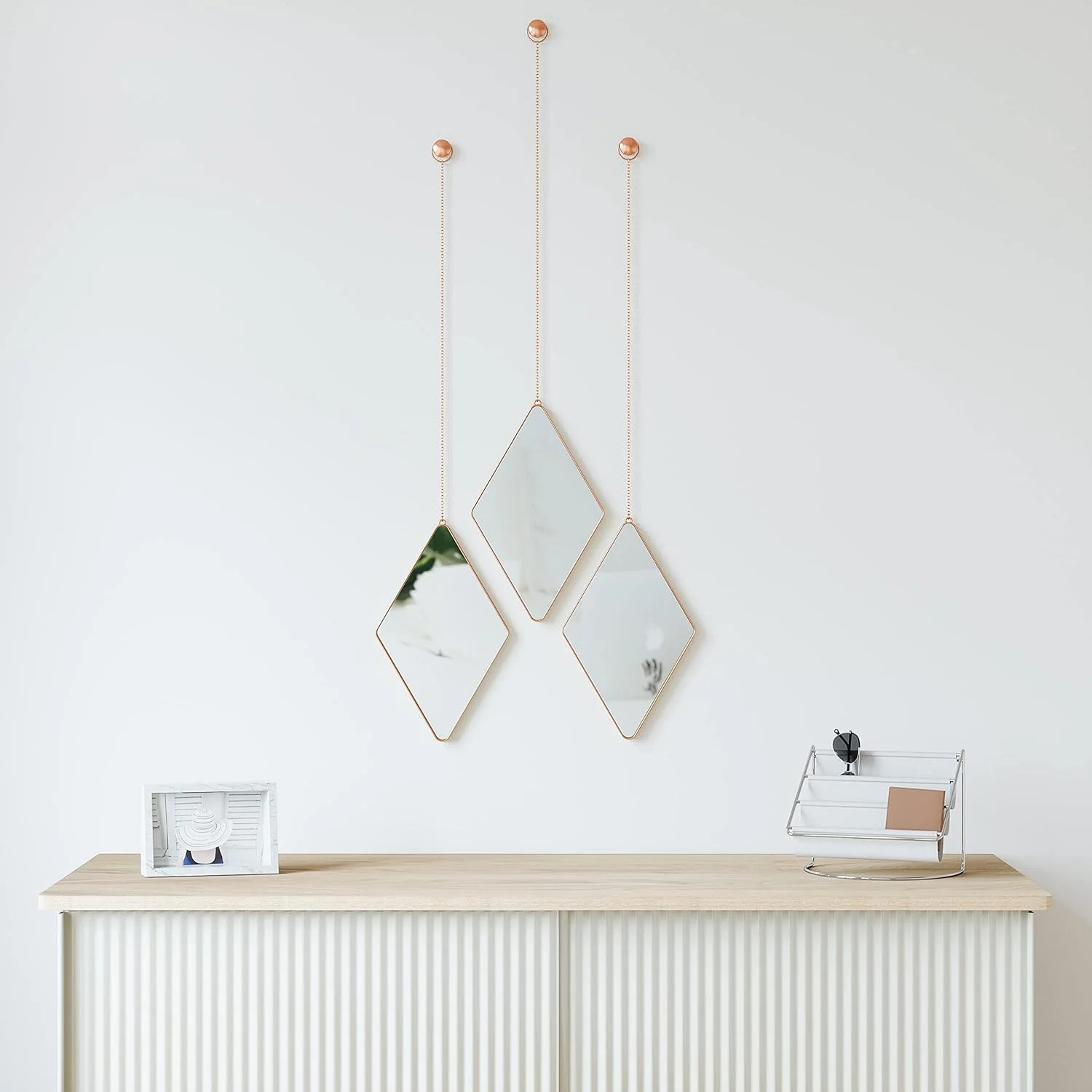 آینه های دیواری دایما امبرا، ست 3 عددی، مجموعه آینه های تزئینی برای دکور دیوار، دکور آپارتمان/هنر دیواری، مسی، 28.7 X 17.7 X 1.6 سانتی متر آینه های دیواری دایما امبرا، ست 3 عددی، مجموعه آینه های تزئینی برای دکور دیوار، دکور آپارتمان/هنر دیواری، مسی، 28.7 X 17.7 X 1.6 سانتی متر