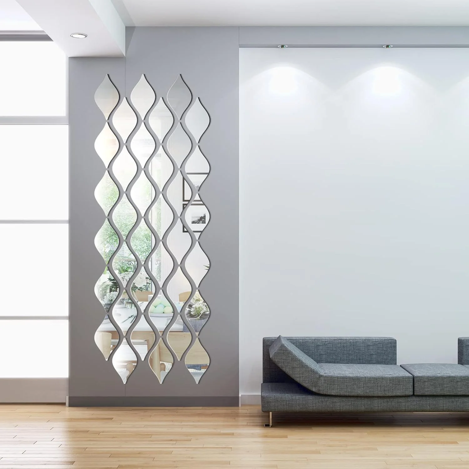 برچسب های دیواری آینه ای ویسات، 30 عدد، دکوراسیون آکریلیک سه بعدی طرح قطره اشک، برچسب های آینه ای تزئینی قابل جابجایی، مناسب برای دکوراسیون منزل، اتاق نشیمن، حمام، دفتر کار، خوابگاه، 15x8.5 سانتی متر (نقره ای) برچسب های دیواری آینه ای ویسات، 30 عدد، دکوراسیون آکریلیک سه بعدی طرح قطره اشک، برچسب های آینه ای تزئینی قابل جابجایی، مناسب برای دکوراسیون منزل، اتاق نشیمن، حمام، دفتر کار، خوابگاه، 15x8.5 سانتی متر (نقره ای)