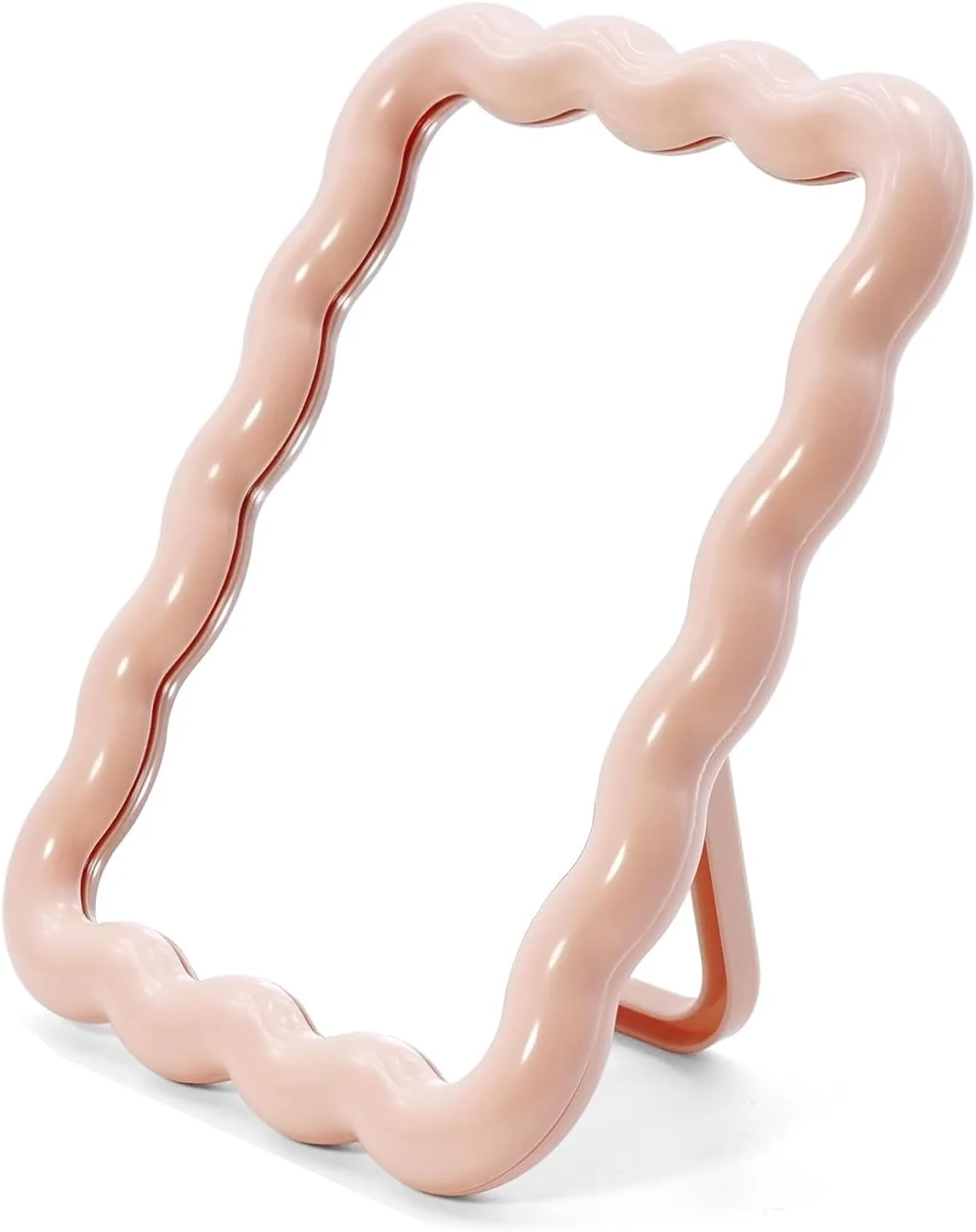 آینه آرایشی رومیزی طرح موج، آینه تاشو قابل حمل برای مسافرت، آینه آرایشی ایستاده/آویز برای زنان و دختران، آینه دکوری منزل (صورتی) آینه آرایشی رومیزی طرح موج، آینه تاشو قابل حمل برای مسافرت، آینه آرایشی ایستاده/آویز برای زنان و دختران، آینه دکوری منزل (صورتی)