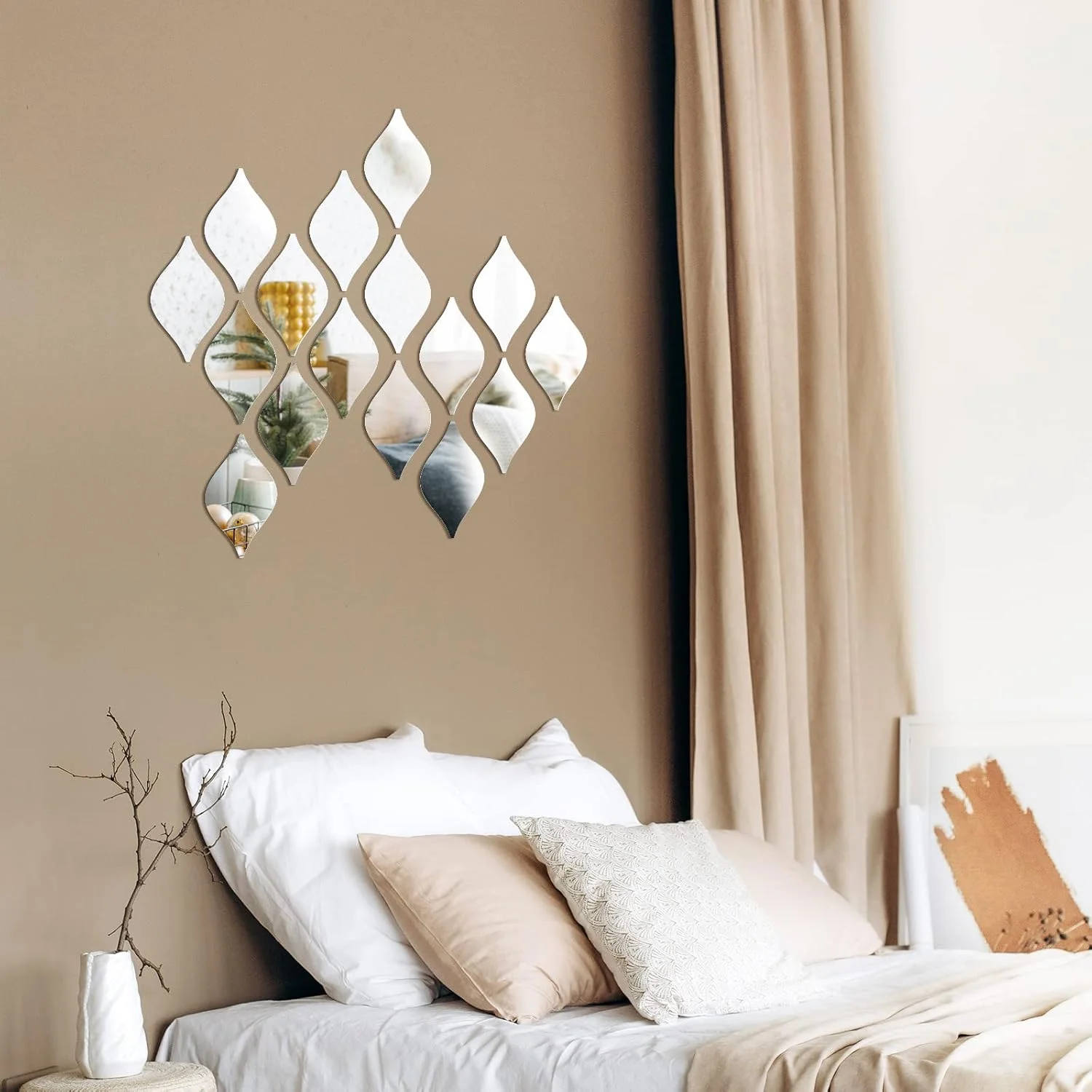 استیکرهای دیواری آینه ای ویسات، 30 عدد، دکوراسیون آکریلیک سه بعدی طرح قطره اشک، استیکرهای آینه ای تزئینی قابل جابجایی، مناسب برای دکوراسیون منزل، اتاق نشیمن، حمام، دفتر کار، خوابگاه، 15x8.5 سانتی متر (نقره ای) استیکرهای دیواری آینه ای ویسات، 30 عدد، دکوراسیون آکریلیک سه بعدی طرح قطره اشک، استیکرهای آینه ای تزئینی قابل جابجایی، مناسب برای دکوراسیون منزل، اتاق نشیمن، حمام، دفتر کار، خوابگاه، 15x8.5 سانتی متر (نقره ای)