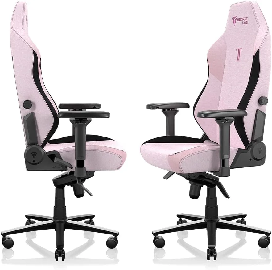 صندلی گیمینگ تایتان ایوو Secretlab، صورتی مخملی - صندلی کامپیوتر ارگونومیک و مقاوم با دستههای 4D، بالشتک سر مغناطیسی و پشتیبانی کمری - صندلی گیمینگ بزرگ و قد بلند با تحمل وزن 179 کیلوگرم - صورتی - پارچه صندلی گیمینگ تایتان ایوو Secretlab، صورتی مخملی - صندلی کامپیوتر ارگونومیک و مقاوم با دستههای 4D، بالشتک سر مغناطیسی و پشتیبانی کمری - صندلی گیمینگ بزرگ و قد بلند با تحمل وزن 179 کیلوگرم - صورتی - پارچه