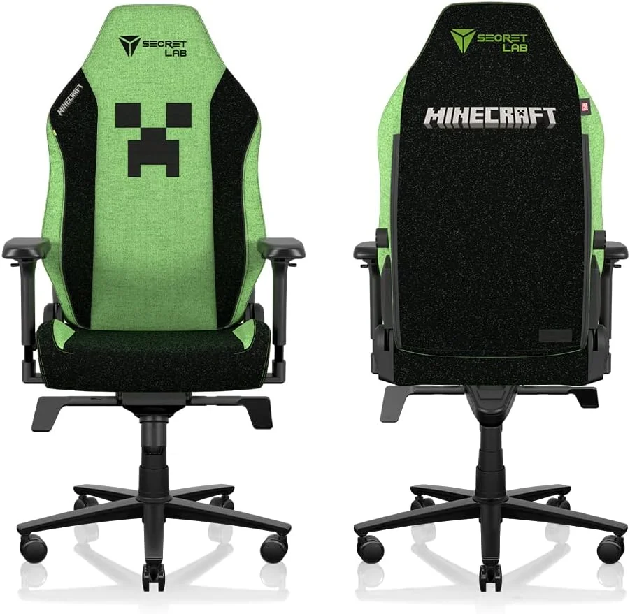 صندلی گیمینگ تایتان ایوو Secretlab Minecraft - تکیه گاه دار - ارگونومیک - صندلی کامپیوتر راحت با دسته های 4D - پشتی سر و کمر - کوچک - سبز - پارچه صندلی گیمینگ تایتان ایوو Secretlab Minecraft - تکیه گاه دار - ارگونومیک - صندلی کامپیوتر راحت با دسته های 4D - پشتی سر و کمر - کوچک - سبز - پارچه