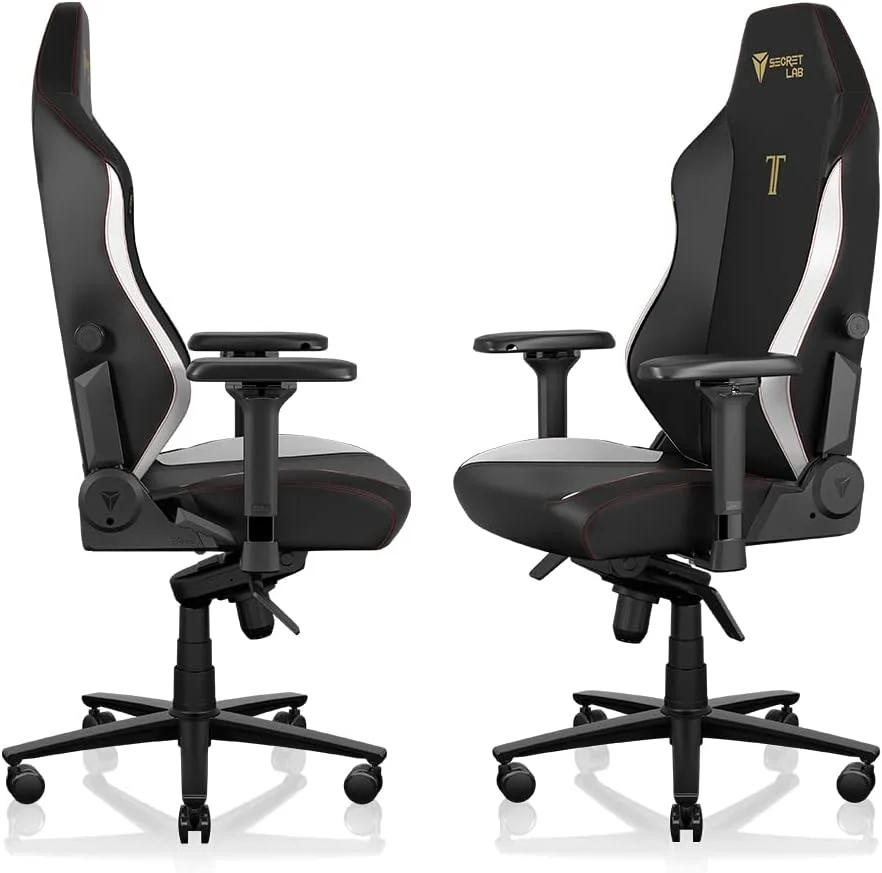 صندلی گیمینگ کلاسیک Secretlab Titan Evo - صندلی کامپیوتر تکیه گاه دار، ارگونومیک و بادوام با دسته های 4D، بالشتک سر مغناطیسی و پشتیبانی کمری - بزرگ و قد بلند تا 179 کیلوگرم - مشکی - چرم مصنوعی صندلی گیمینگ کلاسیک Secretlab Titan Evo - صندلی کامپیوتر تکیه گاه دار، ارگونومیک و بادوام با دسته های 4D، بالشتک سر مغناطیسی و پشتیبانی کمری - بزرگ و قد بلند تا 179 کیلوگرم - مشکی - چرم مصنوعی