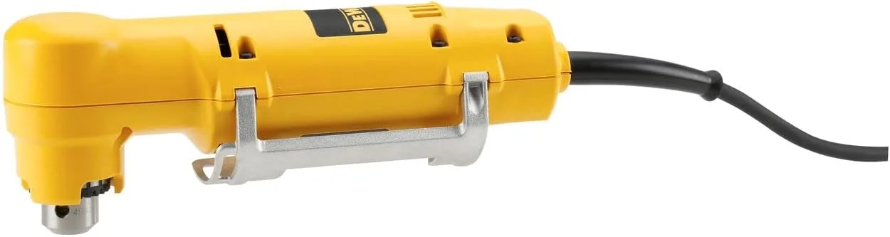 دریل زاویه راست چرخشی 10 میلی‌متری 350 وات DeWalt، 1200 دور در دقیقه، زرد/مشکی، D21160-GB