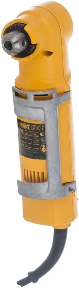 دریل زاویه راست چرخشی 10 میلیمتری 350 وات DeWalt، 1200 دور در دقیقه، زرد/مشکی، D21160-GB دریل زاویه راست چرخشی 10 میلیمتری 350 وات DeWalt، 1200 دور در دقیقه، زرد/مشکی، D21160-GB