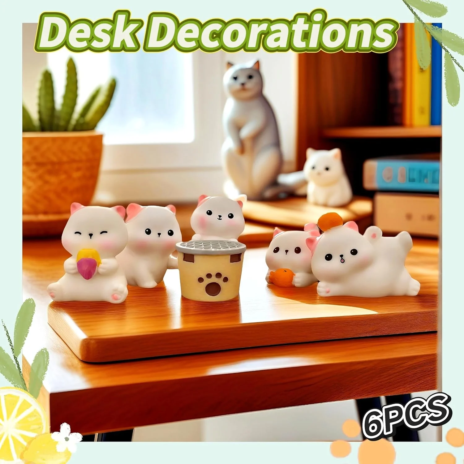 ست 6 عددی مینی فیگور گربه - گربه های رزینی کوچک و واقعی برای اسباب بازی های خانه عروسکی، دکور باغ پری، لوازم جانبی میز، کلکسیون های کودکان، مجسمه های کوچک حیوانات، تزئینات مینیاتوری گربه ست 6 عددی مینی فیگور گربه - گربه های رزینی کوچک و واقعی برای اسباب بازی های خانه عروسکی، دکور باغ پری، لوازم جانبی میز، کلکسیون های کودکان، مجسمه های کوچک حیوانات، تزئینات مینیاتوری گربه
